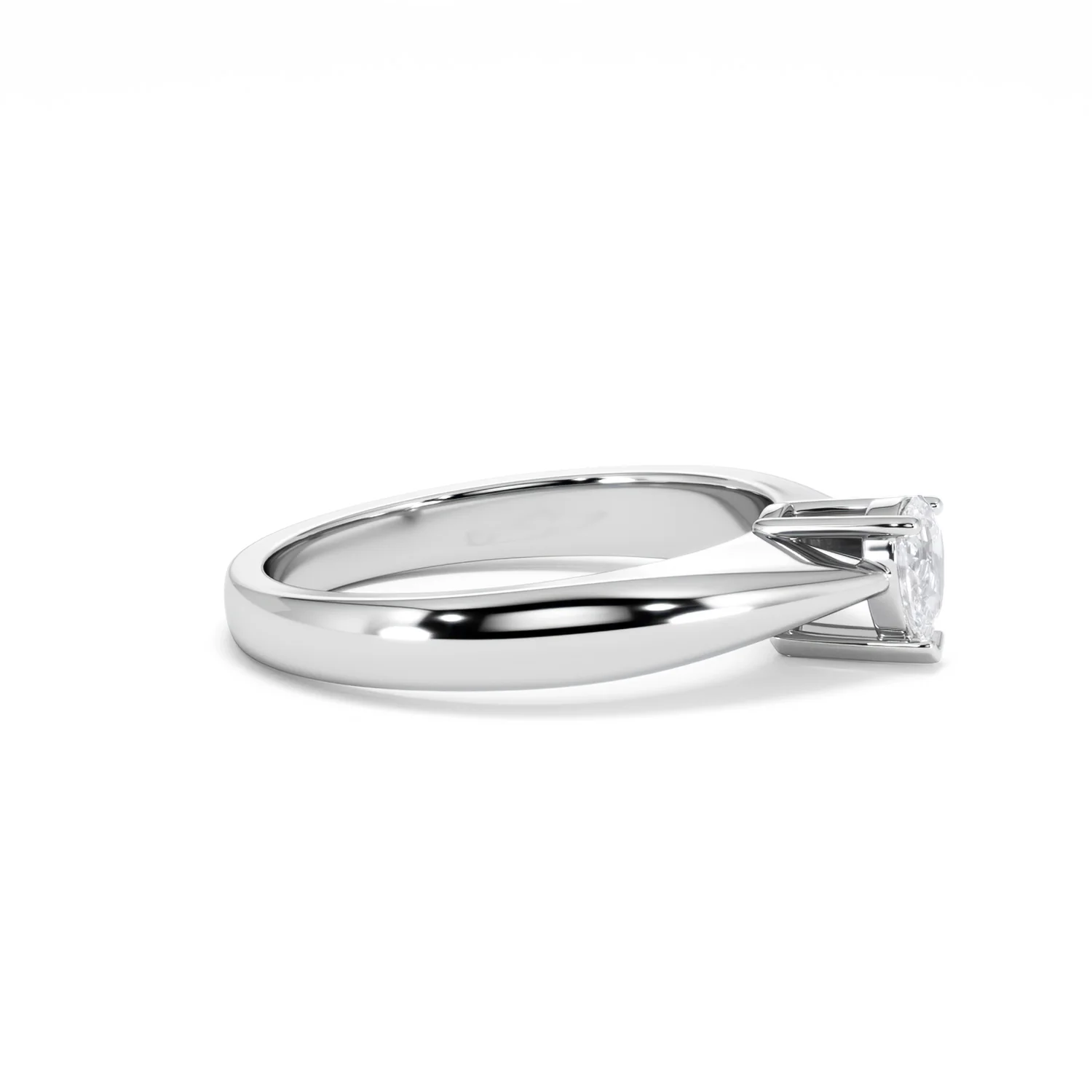 Naomi Pear Cut Lab Diamond Engagement Ring 0.33ct H/SI in 925 Silver - Image 26