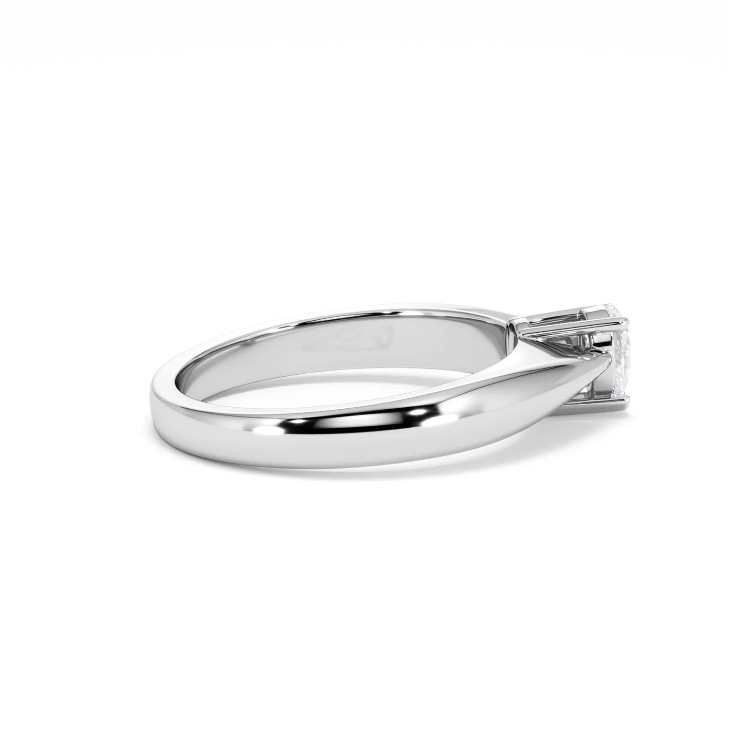 Naomi Pear Cut Lab Diamond Engagement Ring 0.33ct H/SI in 925 Silver - Image 32