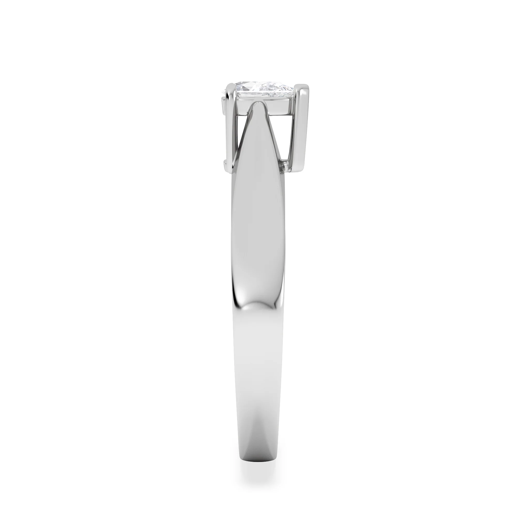 Naomi Pear Cut Lab Diamond Engagement Ring 0.33ct H/SI in 925 Silver - Image 5