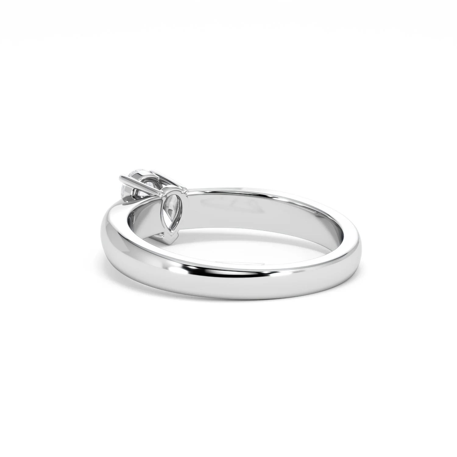 Naomi Pear Cut Lab Diamond Engagement Ring 0.33ct H/SI in 925 Silver - Image 58