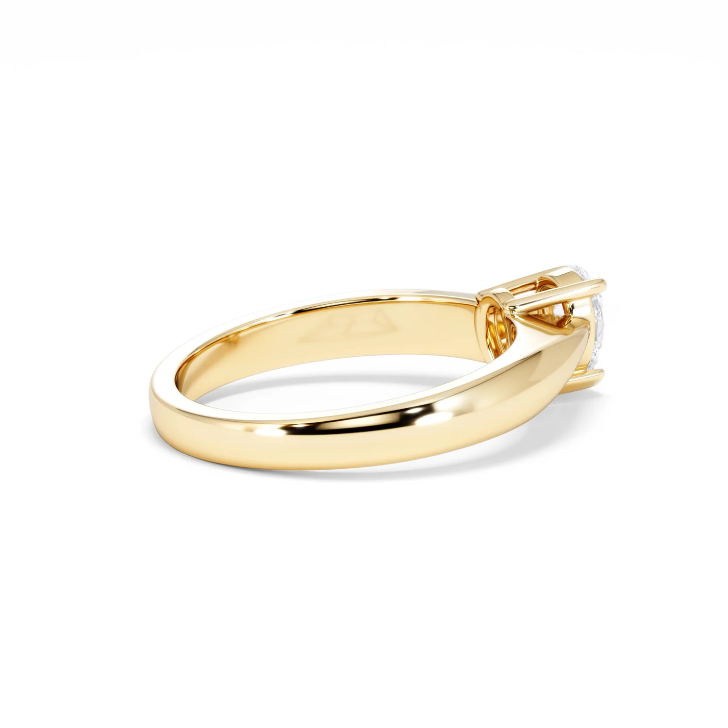 Naomi Pear Cut Lab Diamond Engagement Ring 0.50ct H/SI in 18k Gold Vermeil - Image 36