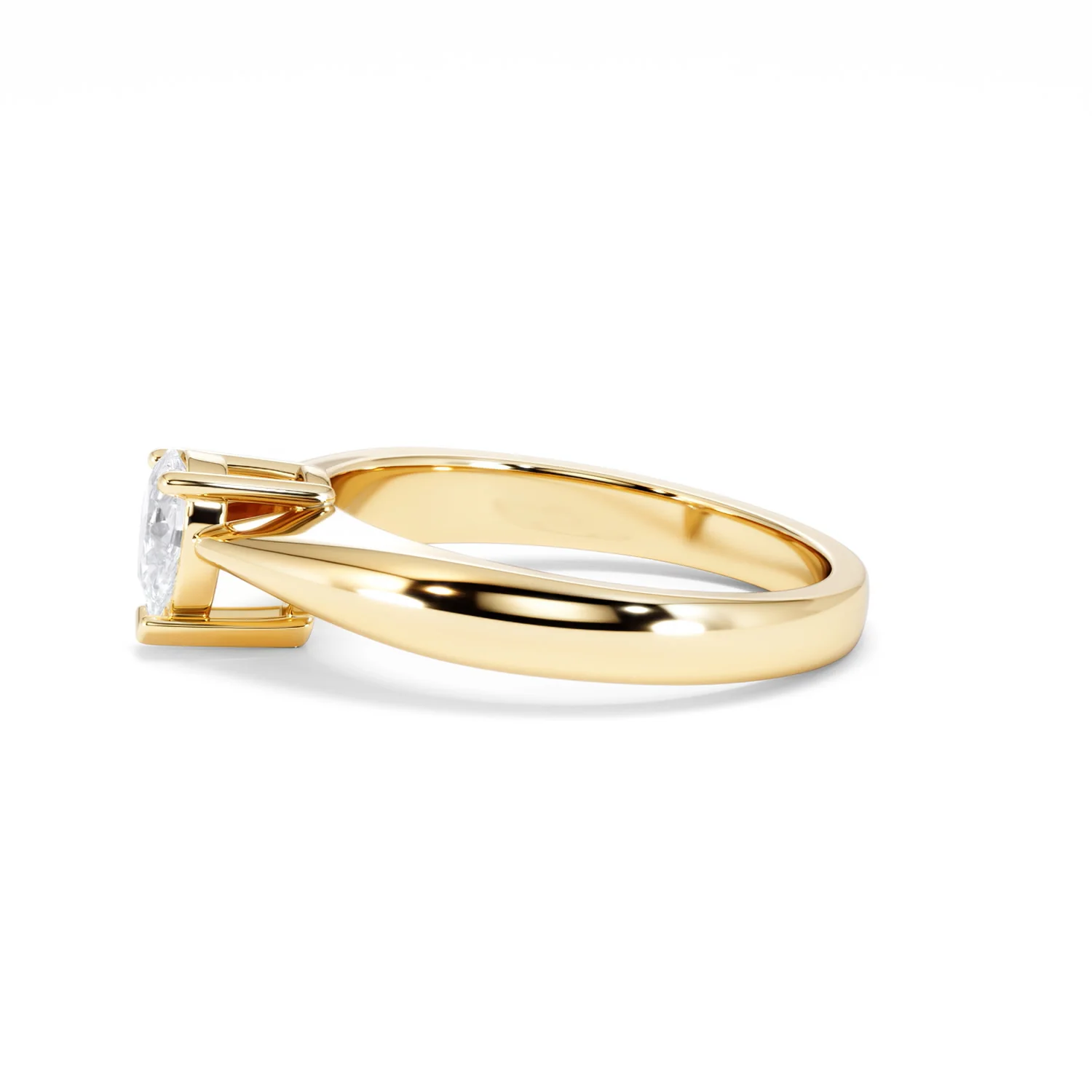 Naomi Pear Cut Lab Diamond Engagement Ring 0.50ct H/SI in 18k Gold Vermeil - Image 72