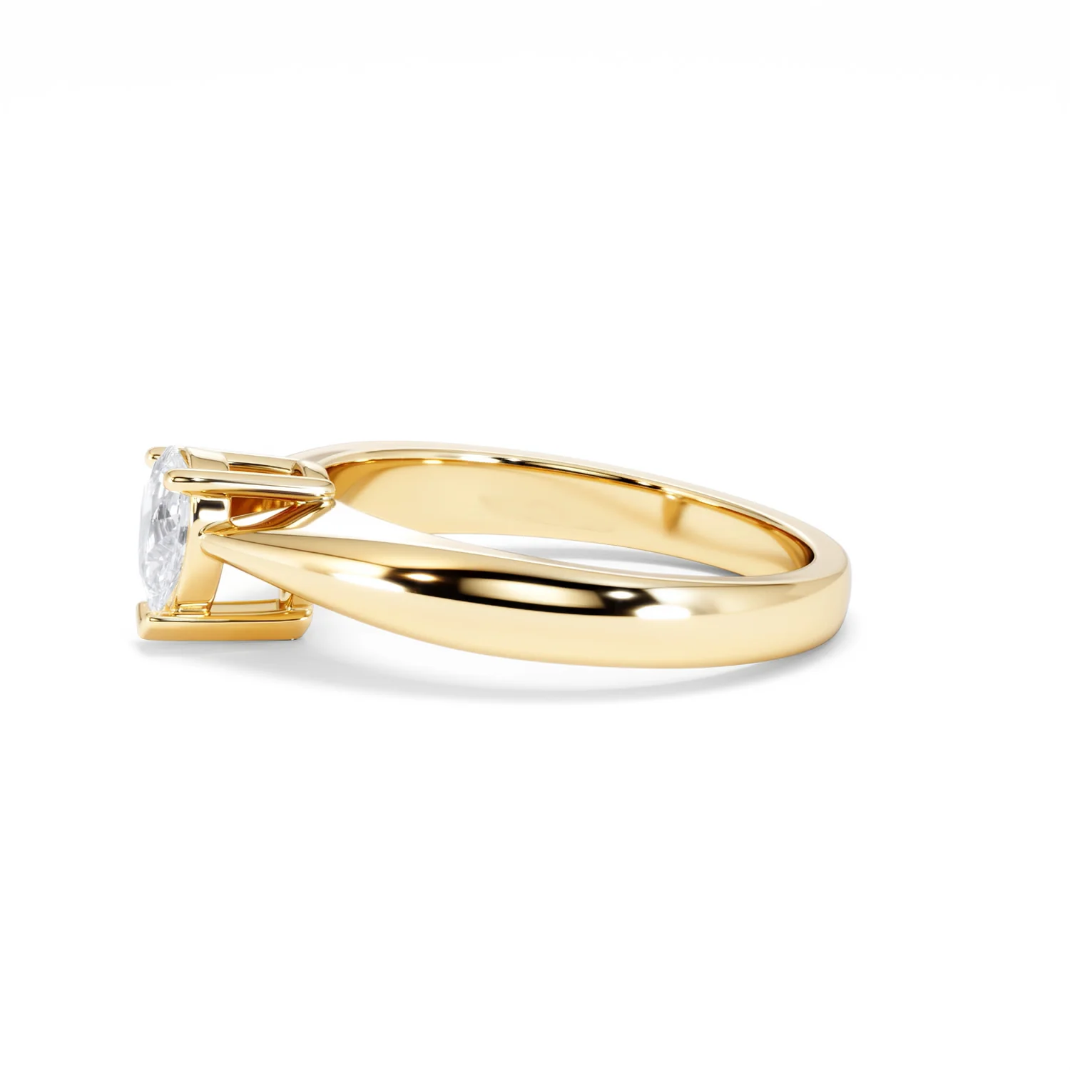 Naomi Pear Cut Lab Diamond Engagement Ring 0.50ct H/SI in 18k Gold Vermeil - Image 73