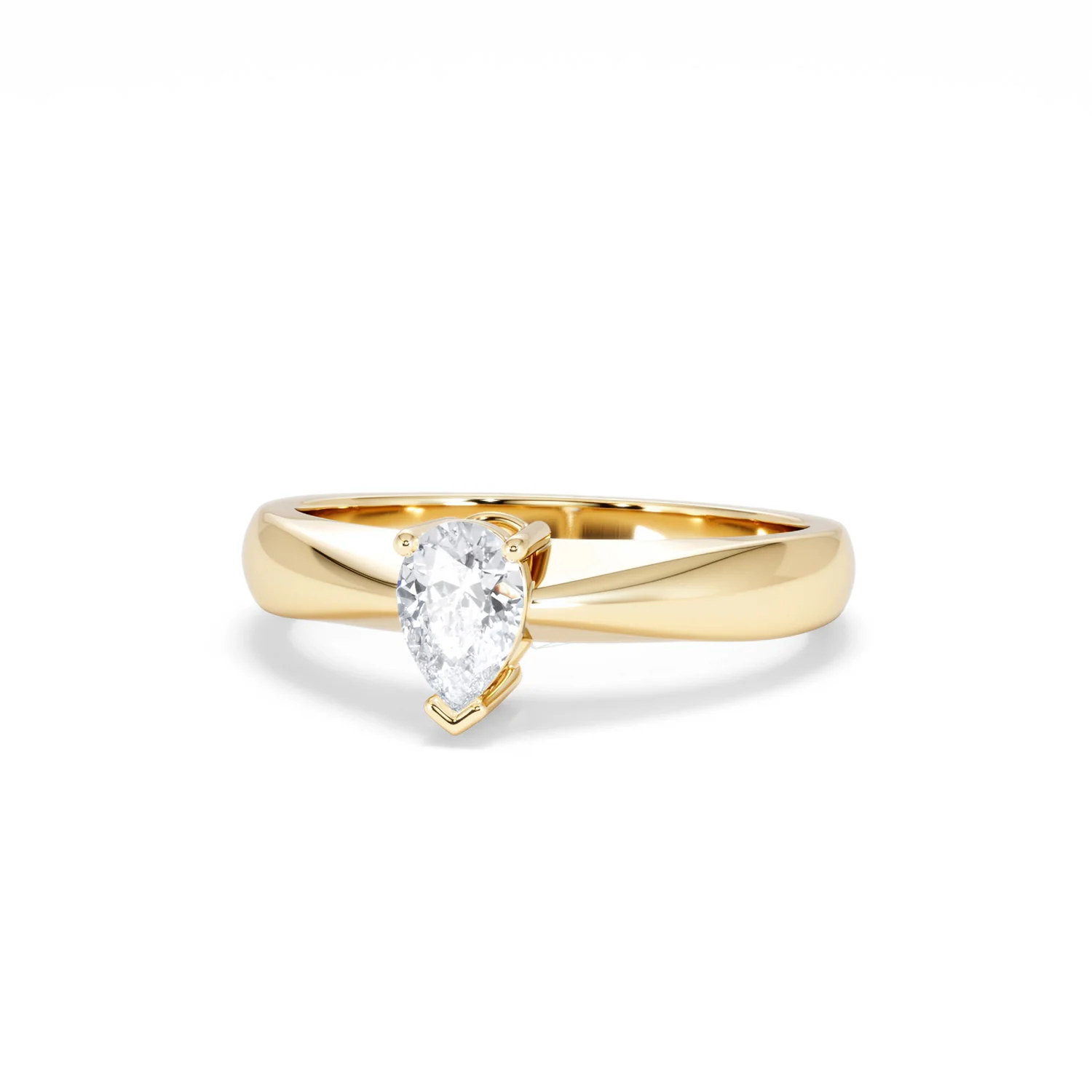 Naomi Pear Cut Lab Diamond Engagement Ring 0.50ct H/SI in 18k Gold Vermeil - Image 87