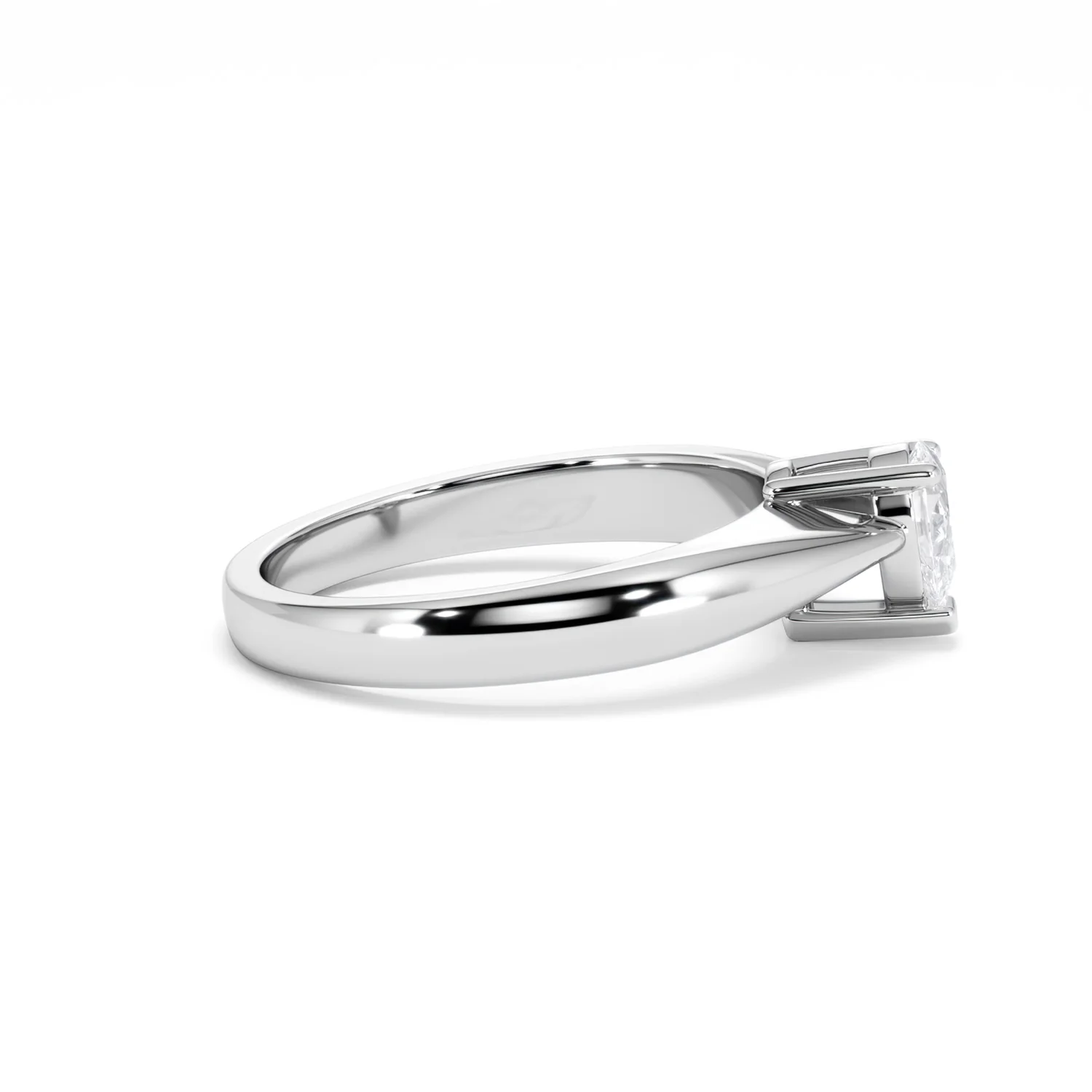 Naomi Pear Cut Lab Diamond Engagement Ring 0.50ct H/SI in 925 Silver - Image 29