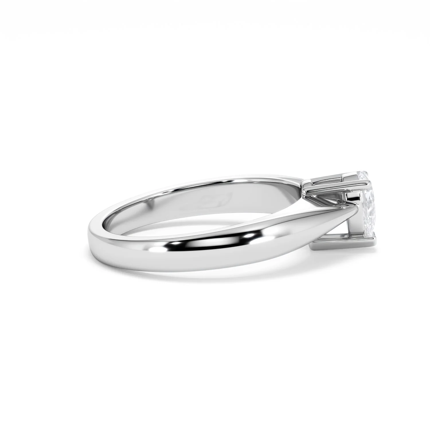 Naomi Pear Cut Lab Diamond Engagement Ring 0.50ct H/SI in 925 Silver - Image 30