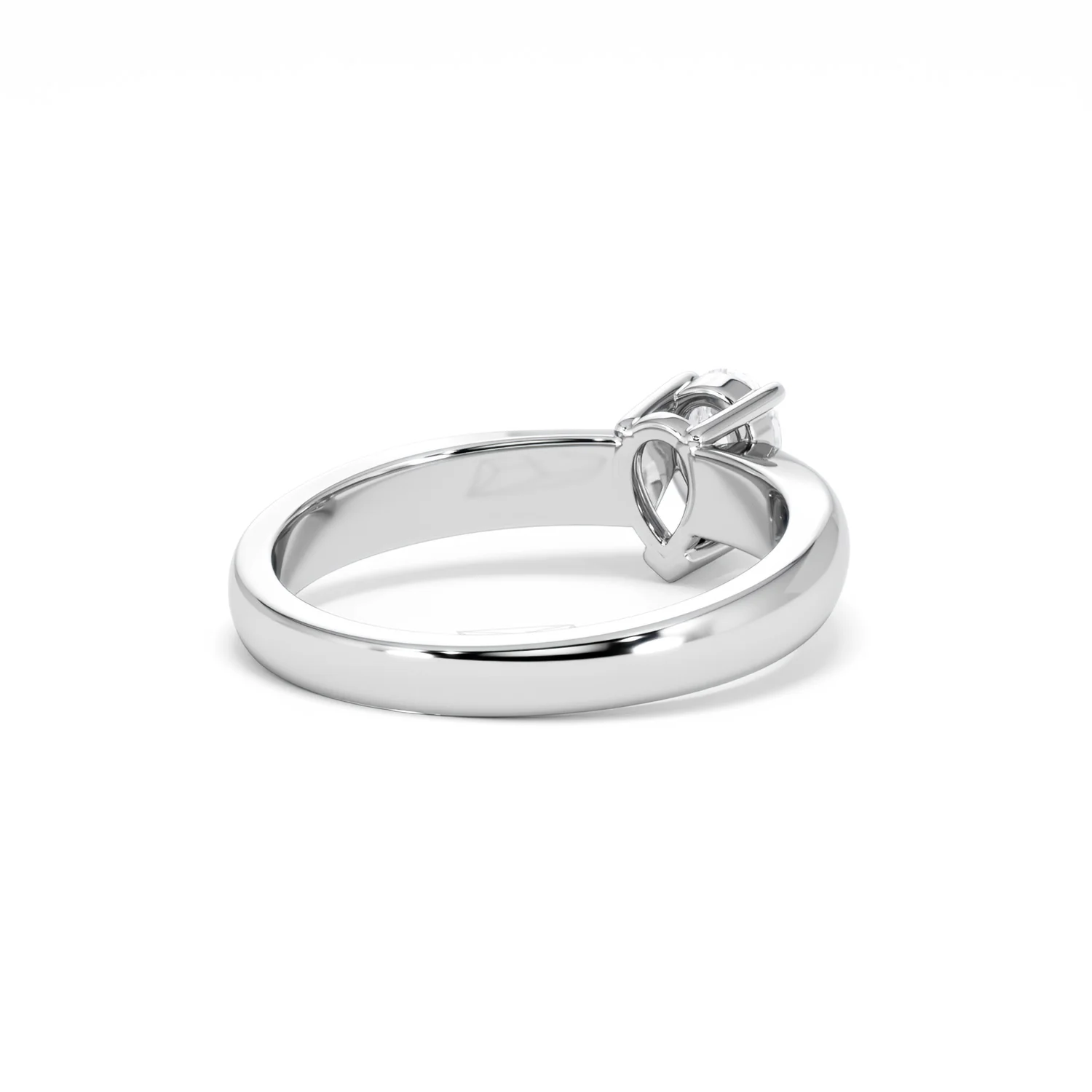 Naomi Pear Cut Lab Diamond Engagement Ring 0.50ct H/SI in 925 Silver - Image 43