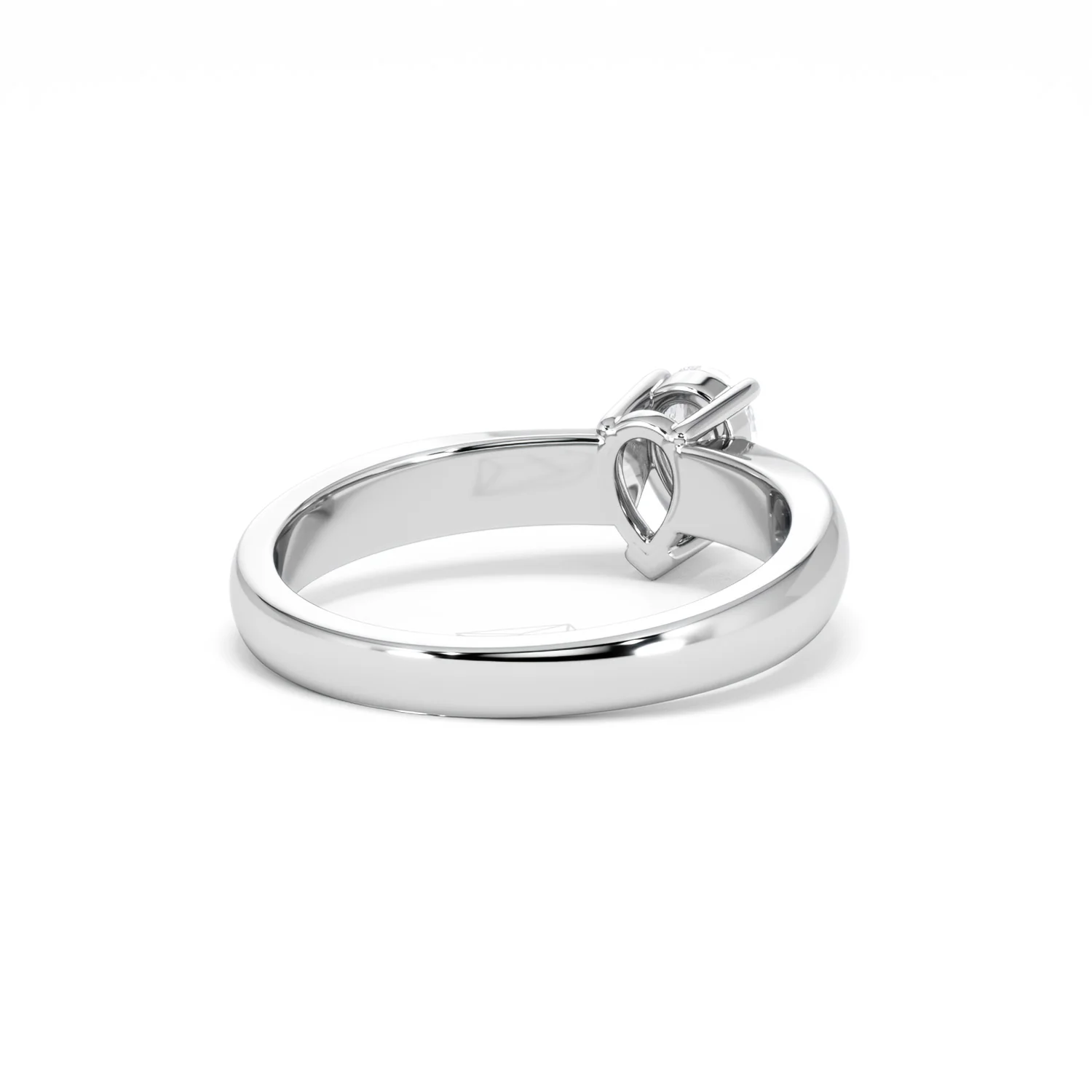 Naomi Pear Cut Lab Diamond Engagement Ring 0.50ct H/SI in 925 Silver - Image 44