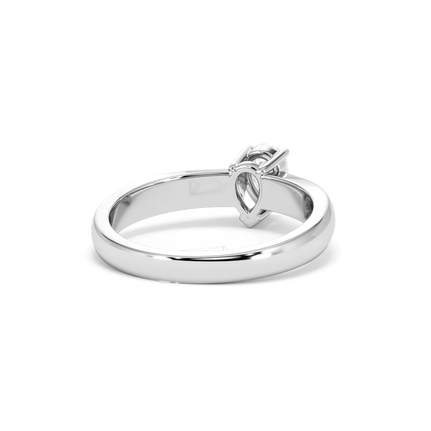Naomi Pear Cut Lab Diamond Engagement Ring 0.50ct H/SI in 925 Silver - Image 45