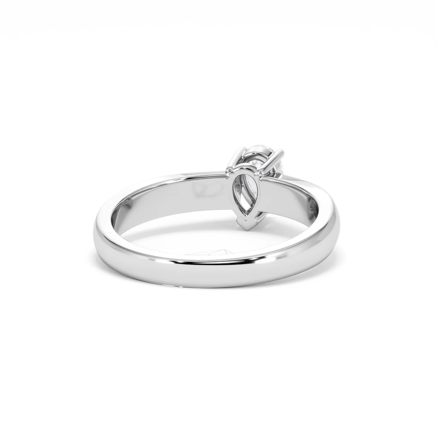Naomi Pear Cut Lab Diamond Engagement Ring 0.50ct H/SI in 925 Silver - Image 46
