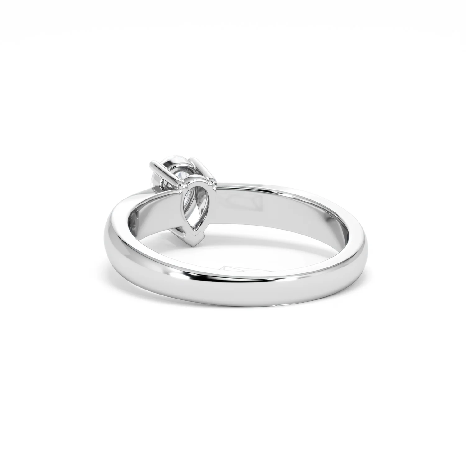 Naomi Pear Cut Lab Diamond Engagement Ring 0.50ct H/SI in 925 Silver - Image 55