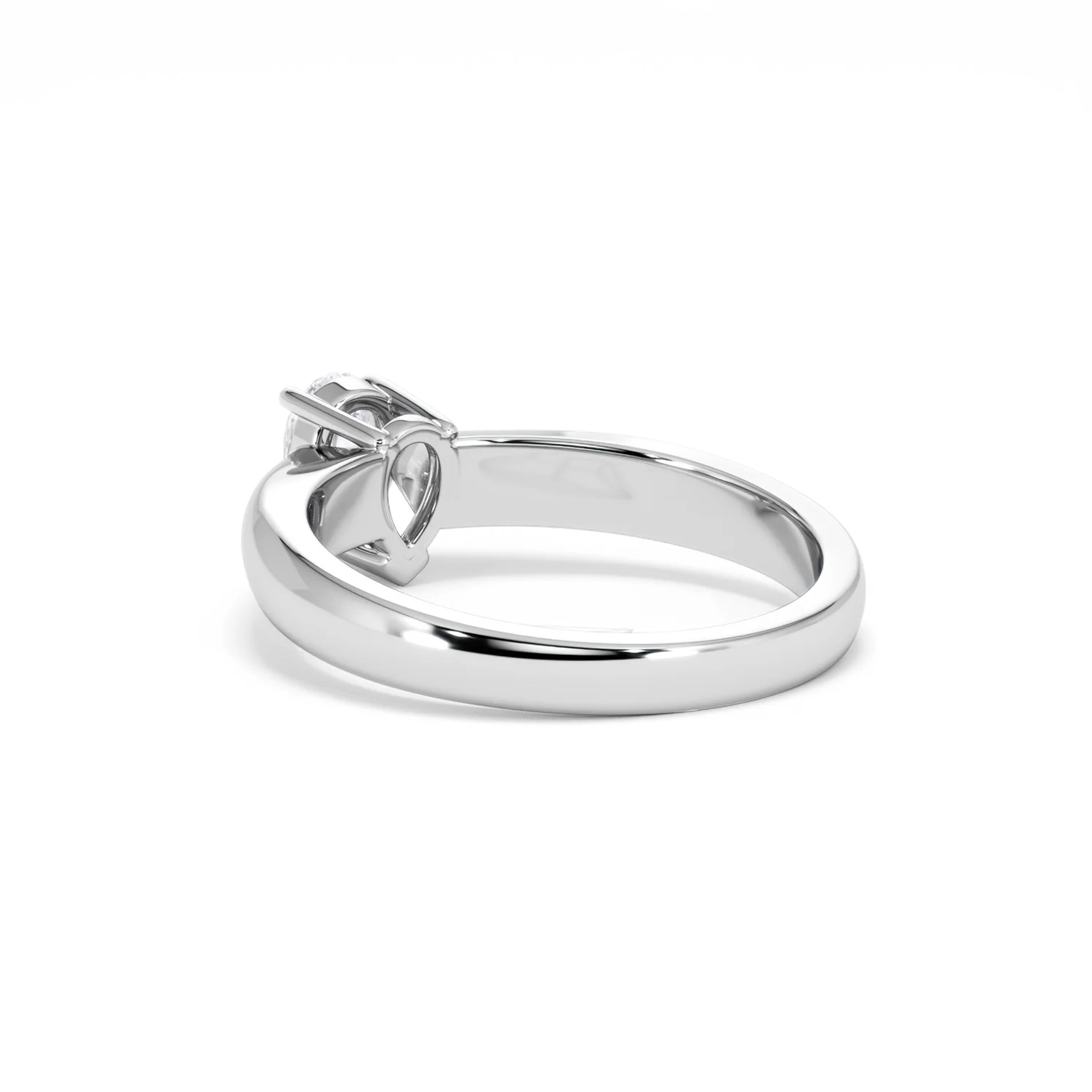 Naomi Pear Cut Lab Diamond Engagement Ring 0.50ct H/SI in 925 Silver - Image 58