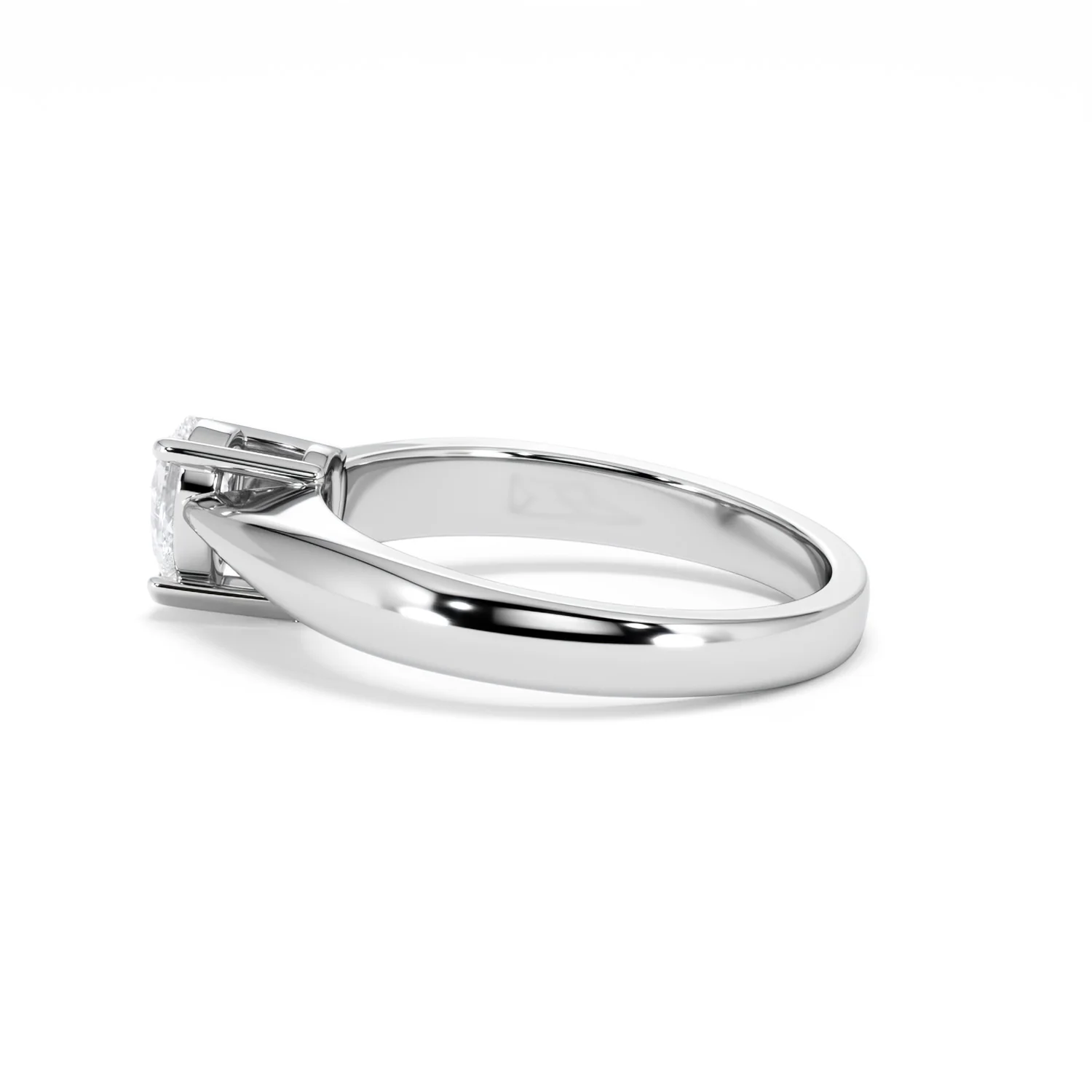 Naomi Pear Cut Lab Diamond Engagement Ring 0.50ct H/SI in 925 Silver - Image 67
