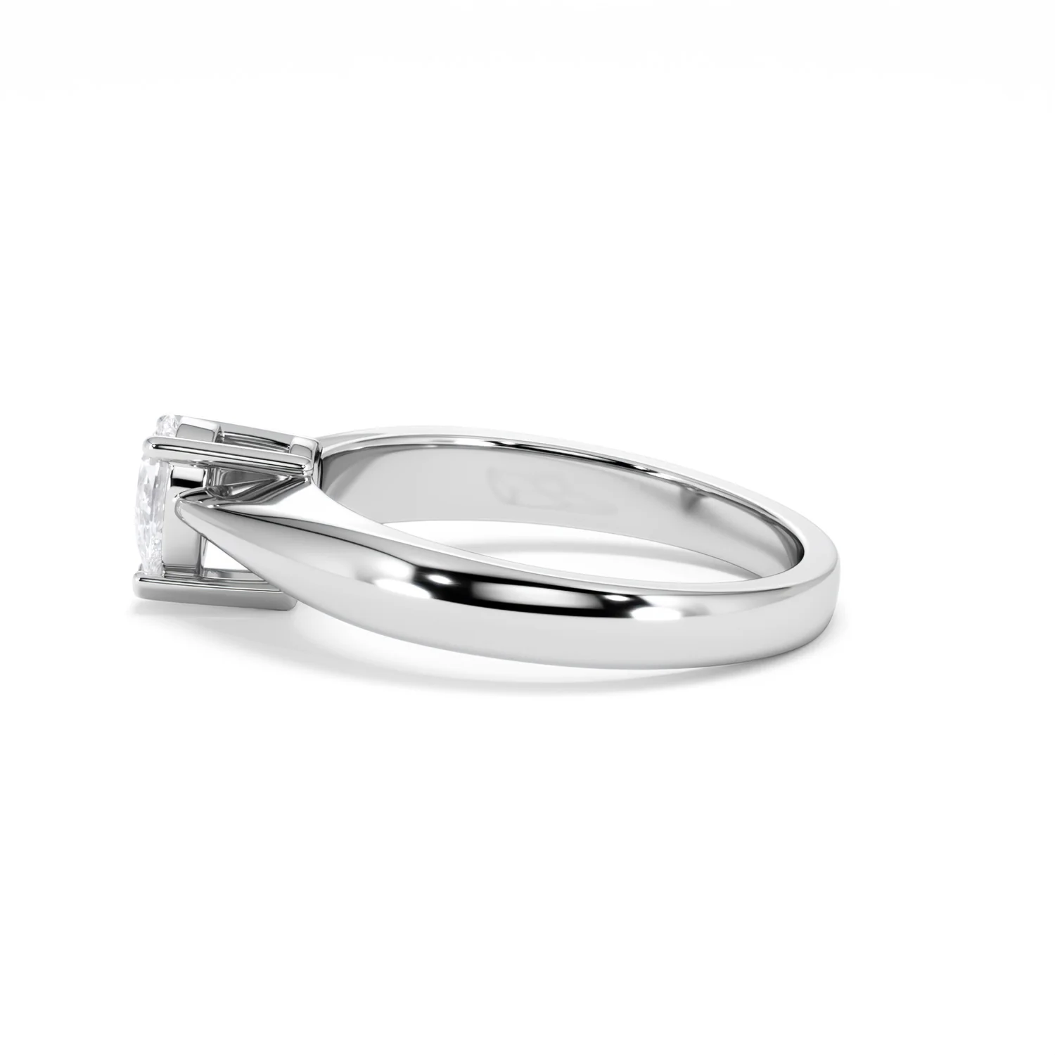 Naomi Pear Cut Lab Diamond Engagement Ring 0.50ct H/SI in 925 Silver - Image 69
