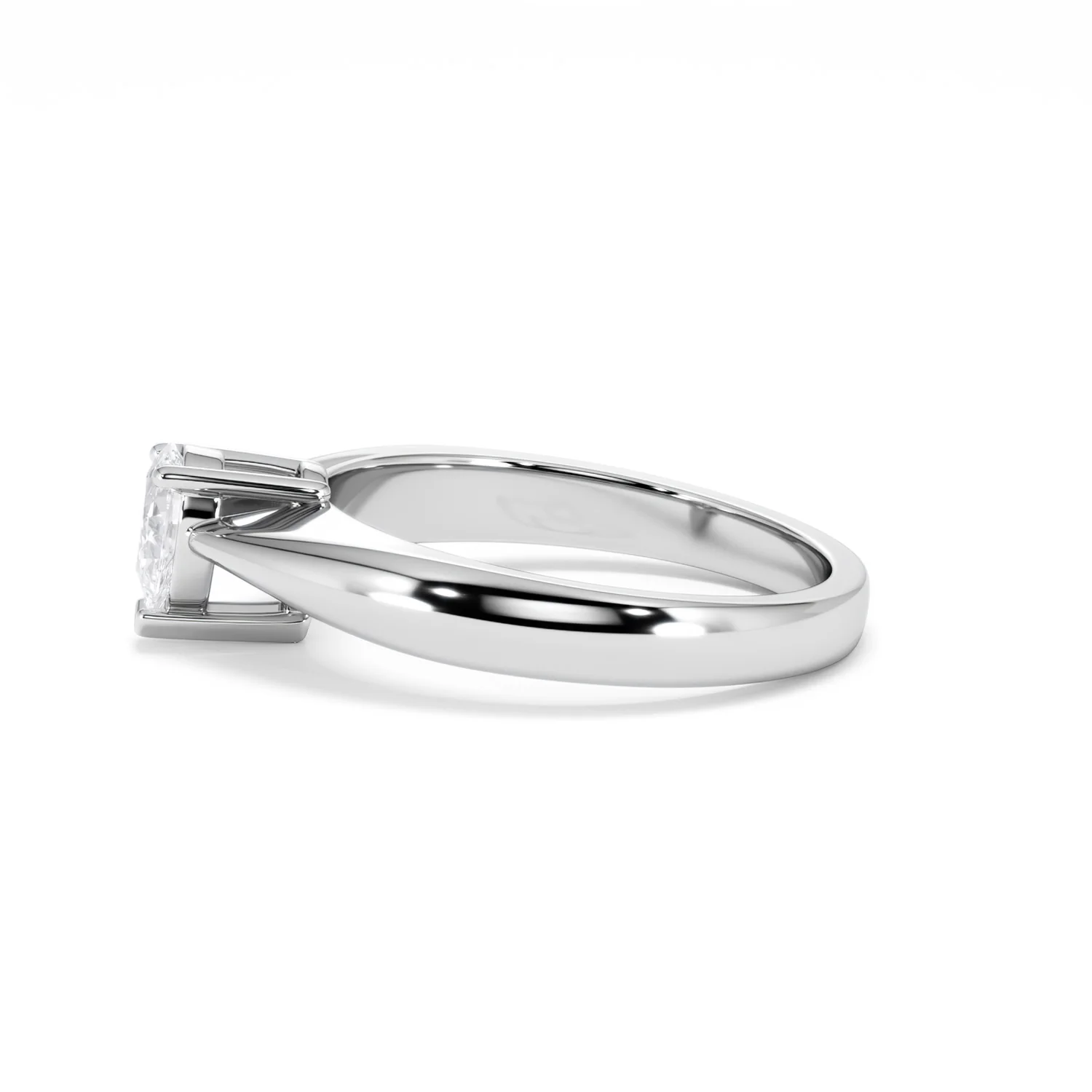 Naomi Pear Cut Lab Diamond Engagement Ring 0.50ct H/SI in 925 Silver - Image 71
