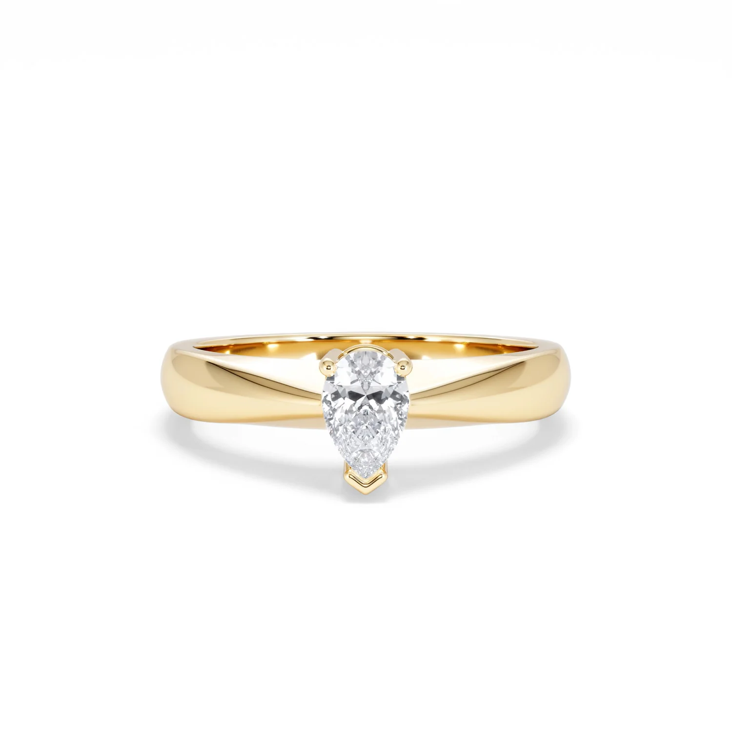 Naomi Pear Cut Lab Diamond Engagement Ring 0.50ct H/SI in 9k Gold - Image 10