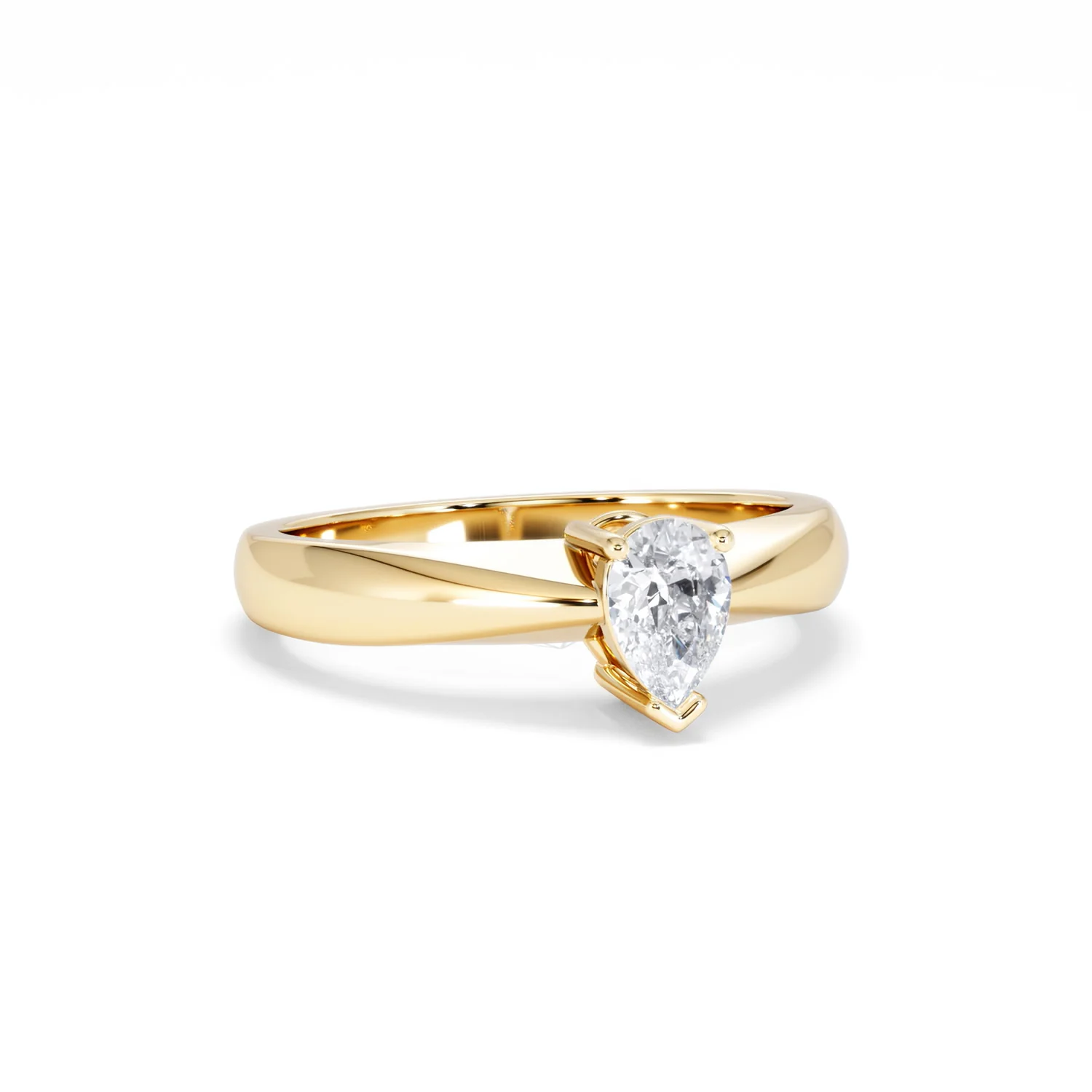 Naomi Pear Cut Lab Diamond Engagement Ring 0.50ct H/SI in 9k Gold - Image 14