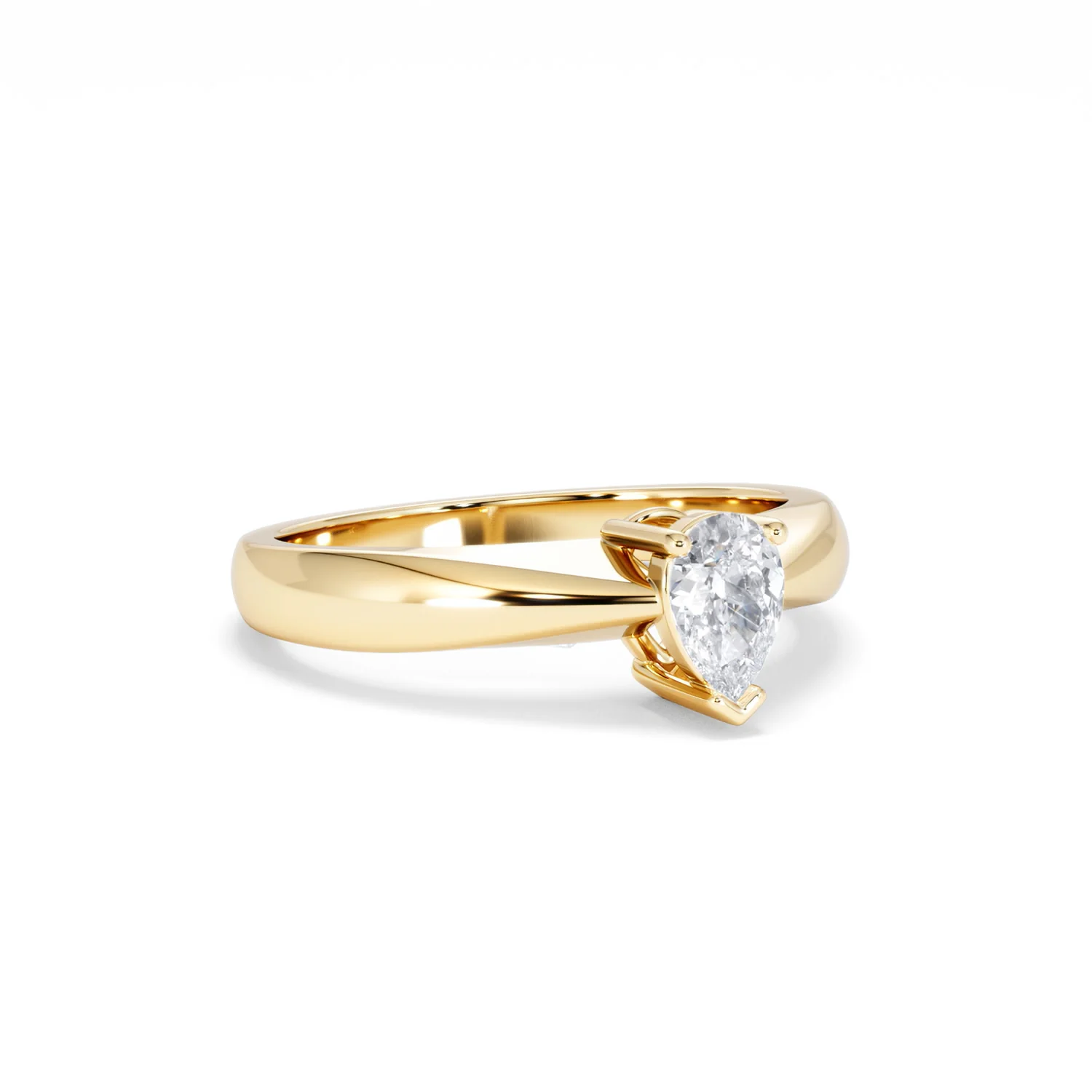 Naomi Pear Cut Lab Diamond Engagement Ring 0.50ct H/SI in 9k Gold - Image 16