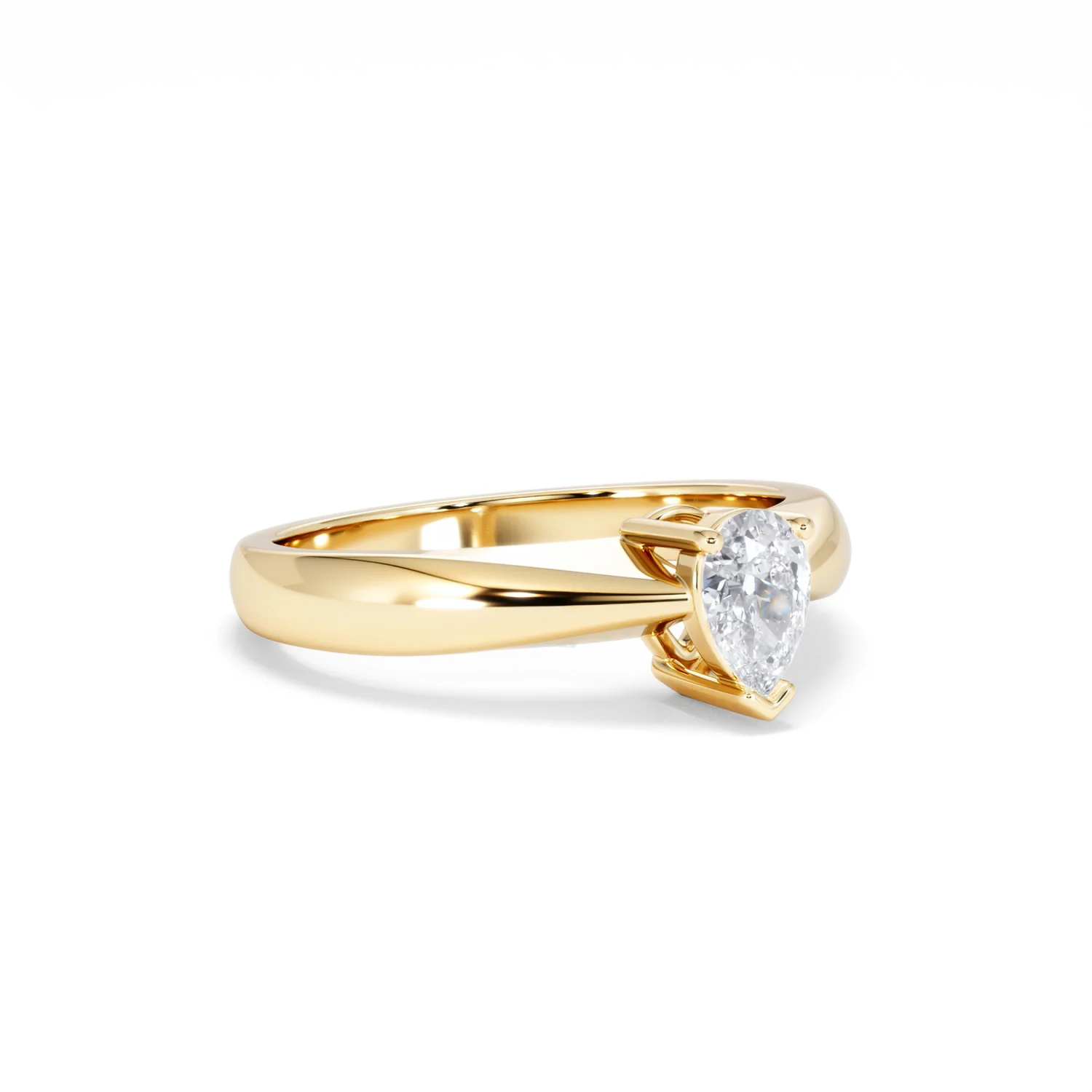 Naomi Pear Cut Lab Diamond Engagement Ring 0.50ct H/SI in 9k Gold - Image 17
