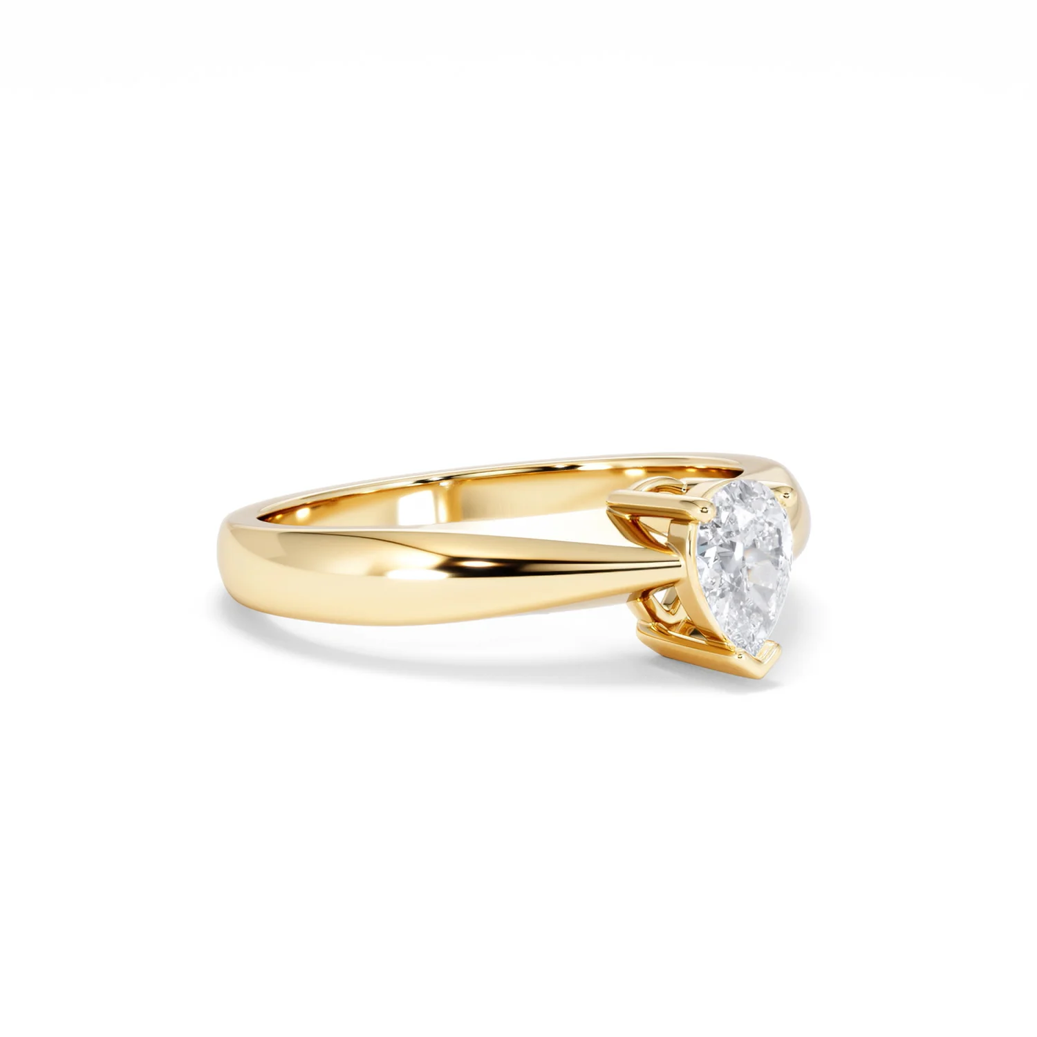 Naomi Pear Cut Lab Diamond Engagement Ring 0.50ct H/SI in 9k Gold - Image 18
