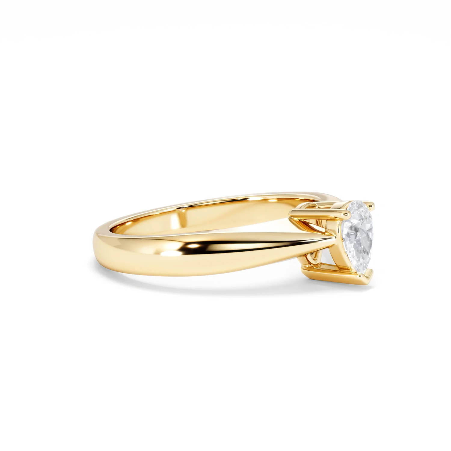 Naomi Pear Cut Lab Diamond Engagement Ring 0.50ct H/SI in 9k Gold - Image 22