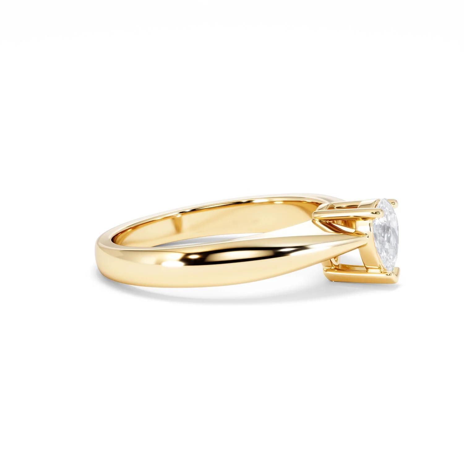 Naomi Pear Cut Lab Diamond Engagement Ring 0.50ct H/SI in 9k Gold - Image 25