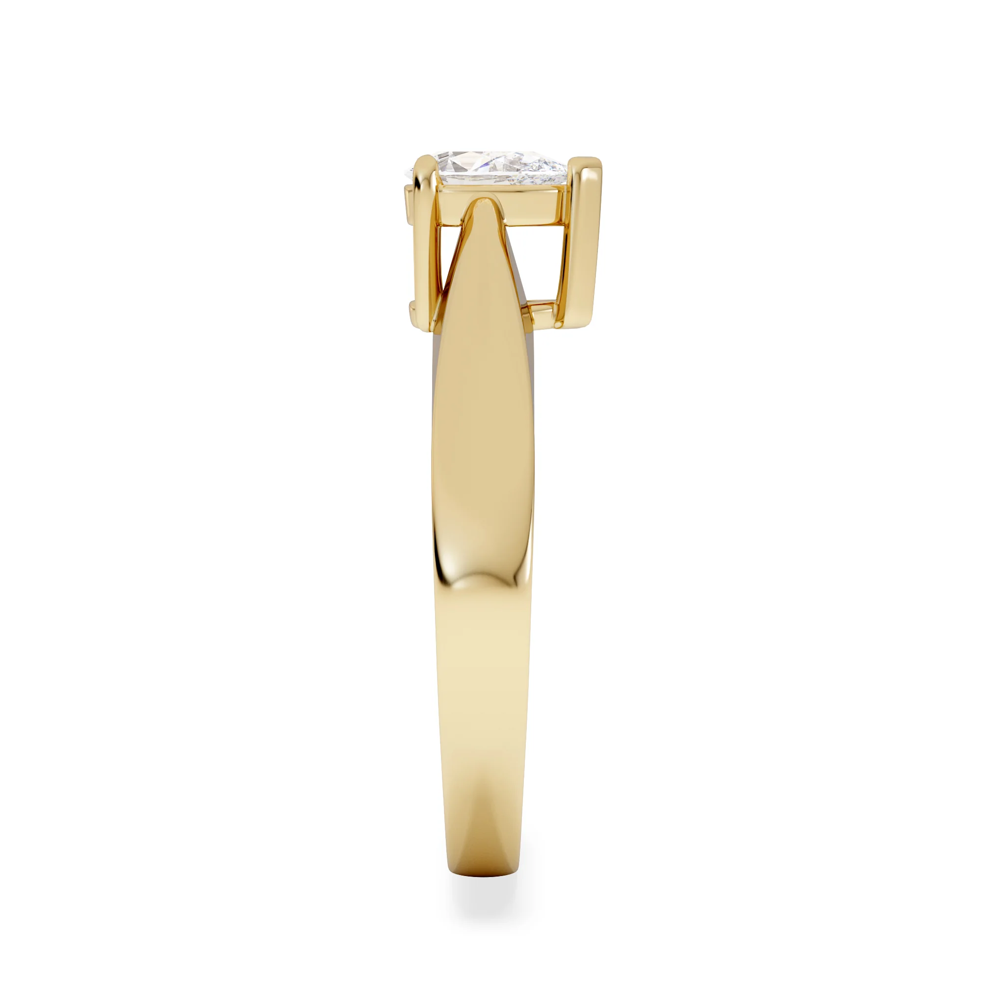 Naomi Pear Cut Lab Diamond Engagement Ring 0.50ct H/SI in 9k Gold - Image 5
