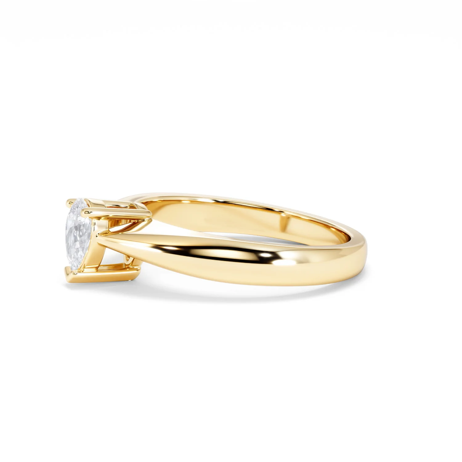 Naomi Pear Cut Lab Diamond Engagement Ring 0.50ct H/SI in 9k Gold - Image 75