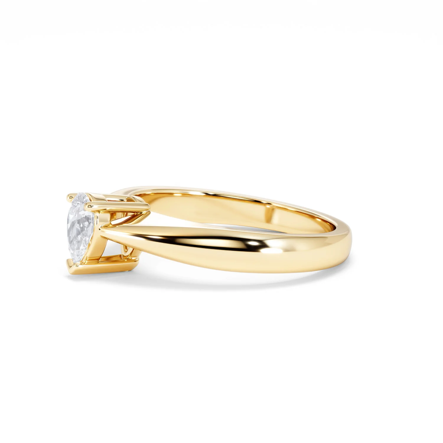 Naomi Pear Cut Lab Diamond Engagement Ring 0.50ct H/SI in 9k Gold - Image 76