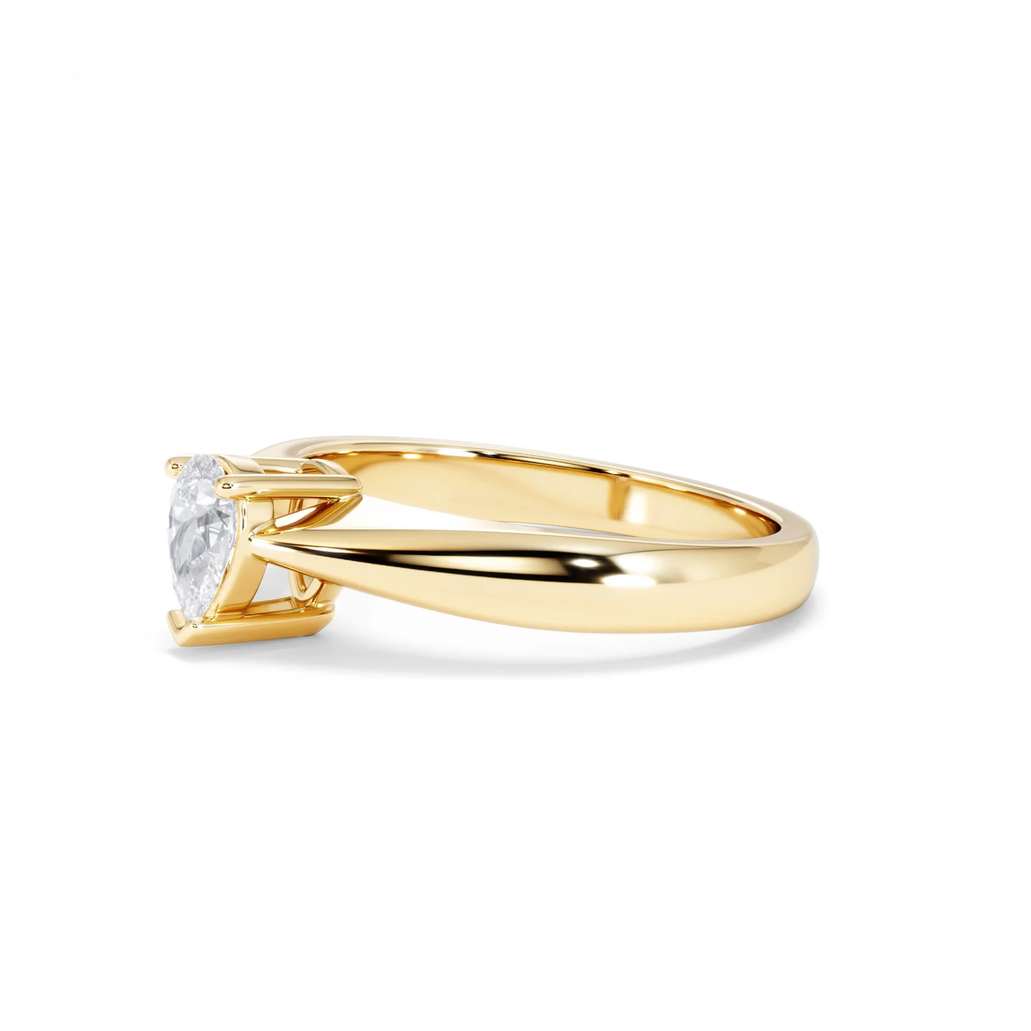 Naomi Pear Cut Lab Diamond Engagement Ring 0.50ct H/SI in 9k Gold - Image 77