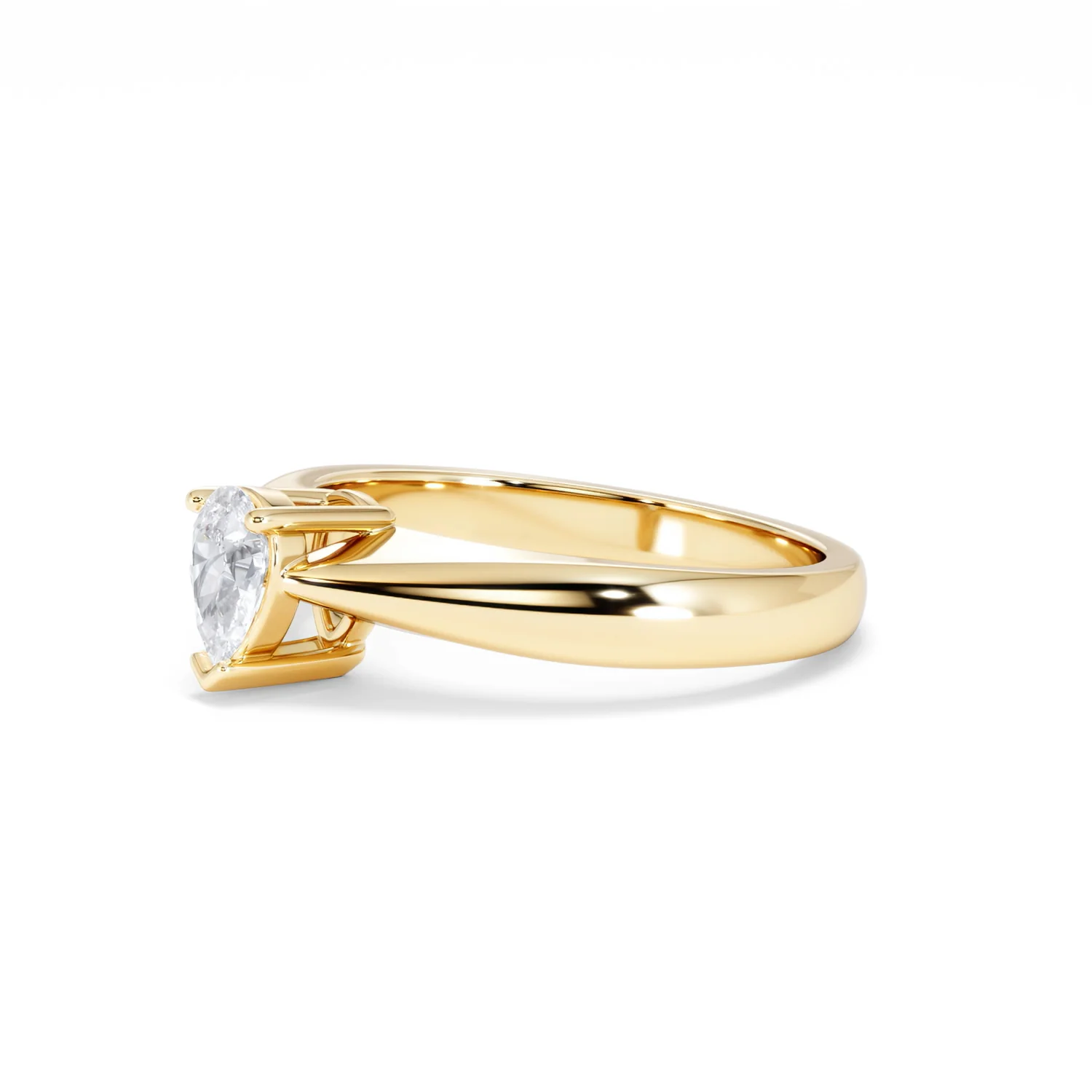 Naomi Pear Cut Lab Diamond Engagement Ring 0.50ct H/SI in 9k Gold - Image 78