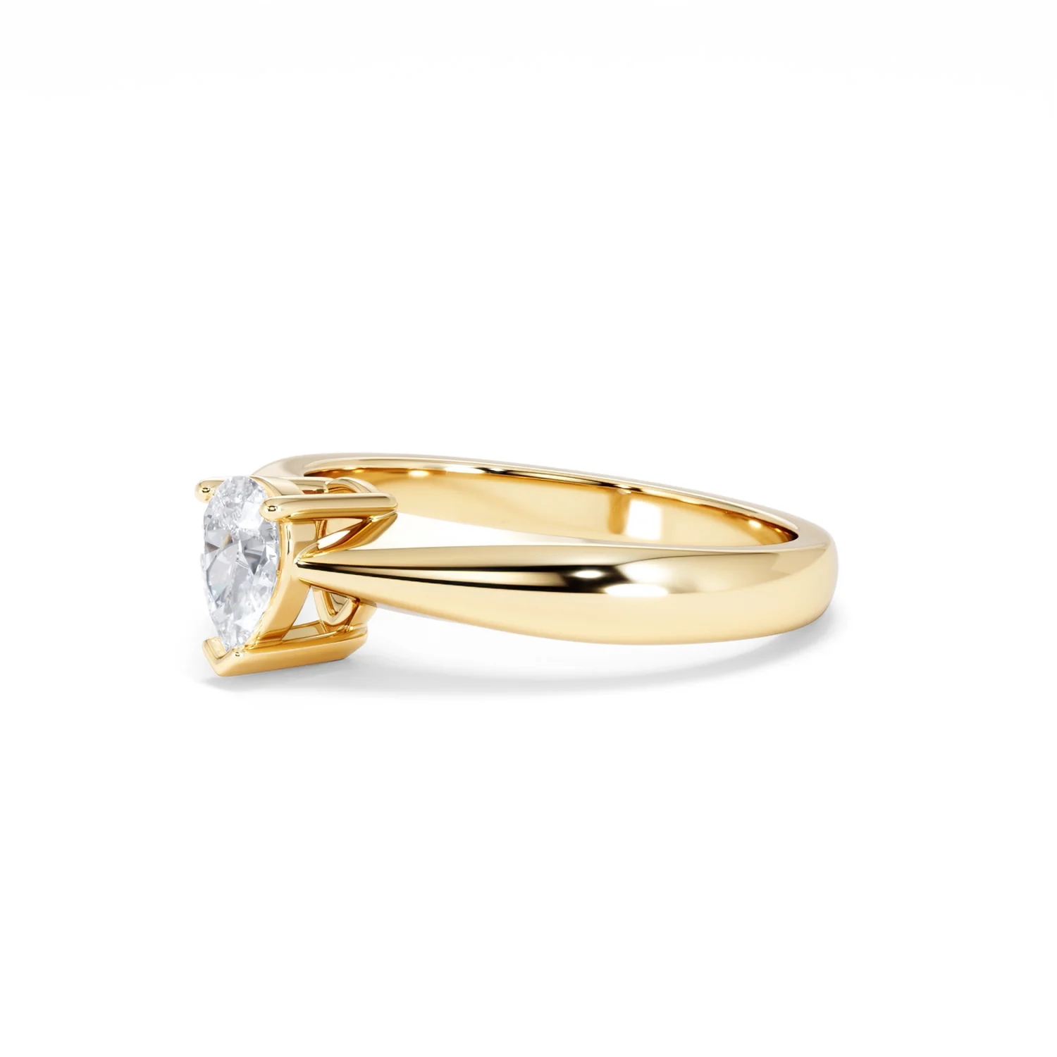 Naomi Pear Cut Lab Diamond Engagement Ring 0.50ct H/SI in 9k Gold - Image 79