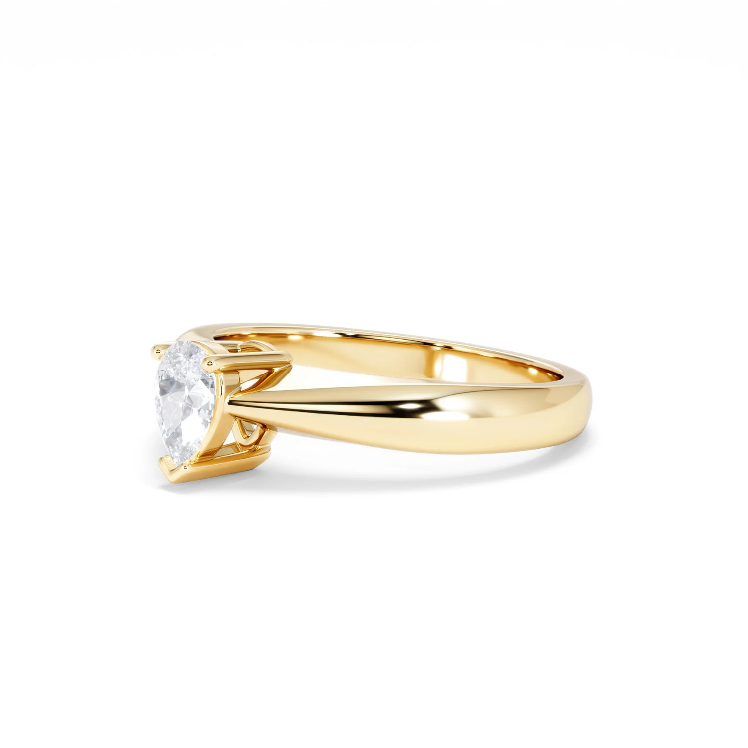 Naomi Pear Cut Lab Diamond Engagement Ring 0.50ct H/SI in 9k Gold - Image 80