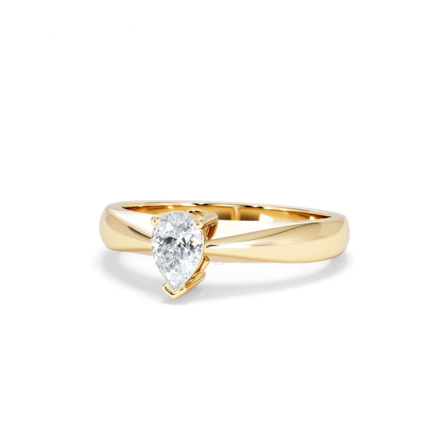 Naomi Pear Cut Lab Diamond Engagement Ring 0.50ct H/SI in 9k Gold - Image 86