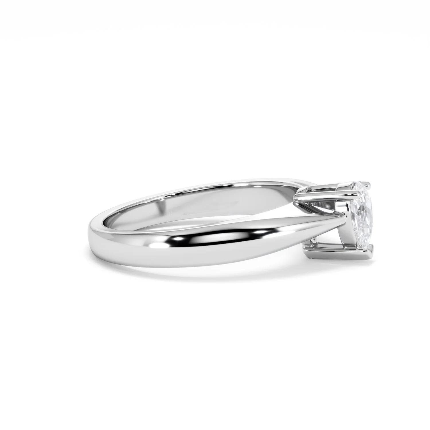 Naomi Pear Cut Lab Diamond Engagement Ring 0.50ct H/SI in 9k White Gold - Image 26