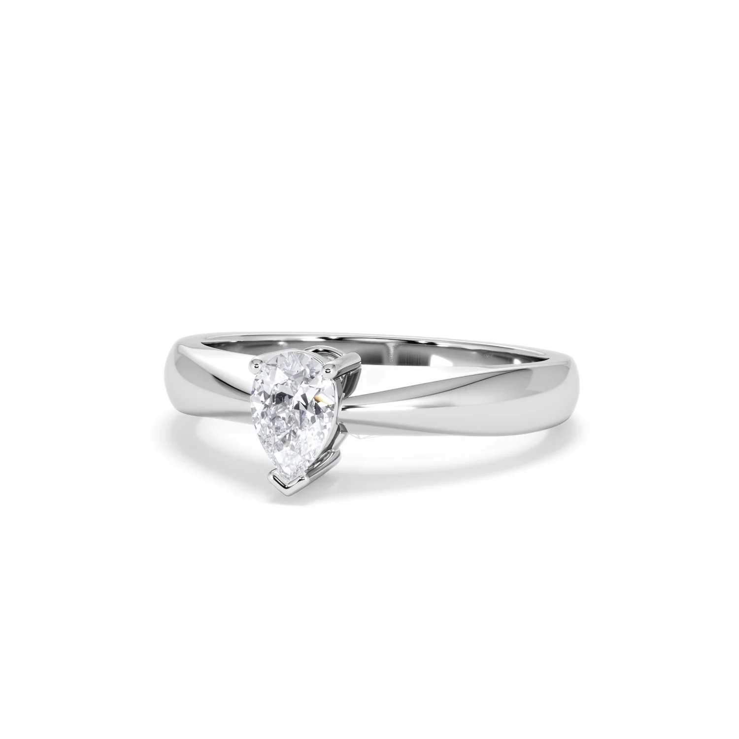 Naomi Pear Cut Lab Diamond Engagement Ring 0.50ct H/SI in 9k White Gold - Image 86