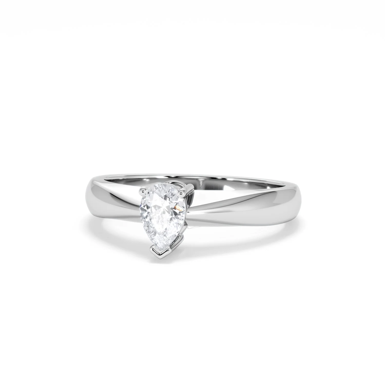 Naomi Pear Cut Lab Diamond Engagement Ring 0.50ct H/SI in 9k White Gold - Image 87