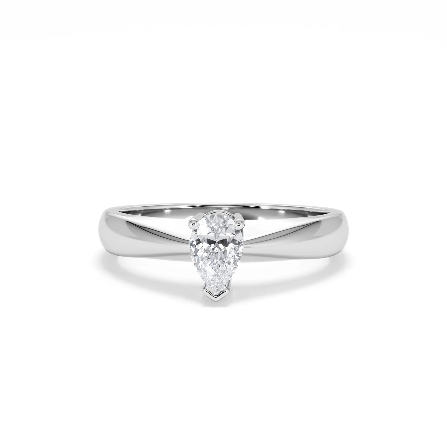 Naomi Pear Cut Lab Diamond Engagement Ring 0.50ct H/SI in 9k White Gold - Image 89