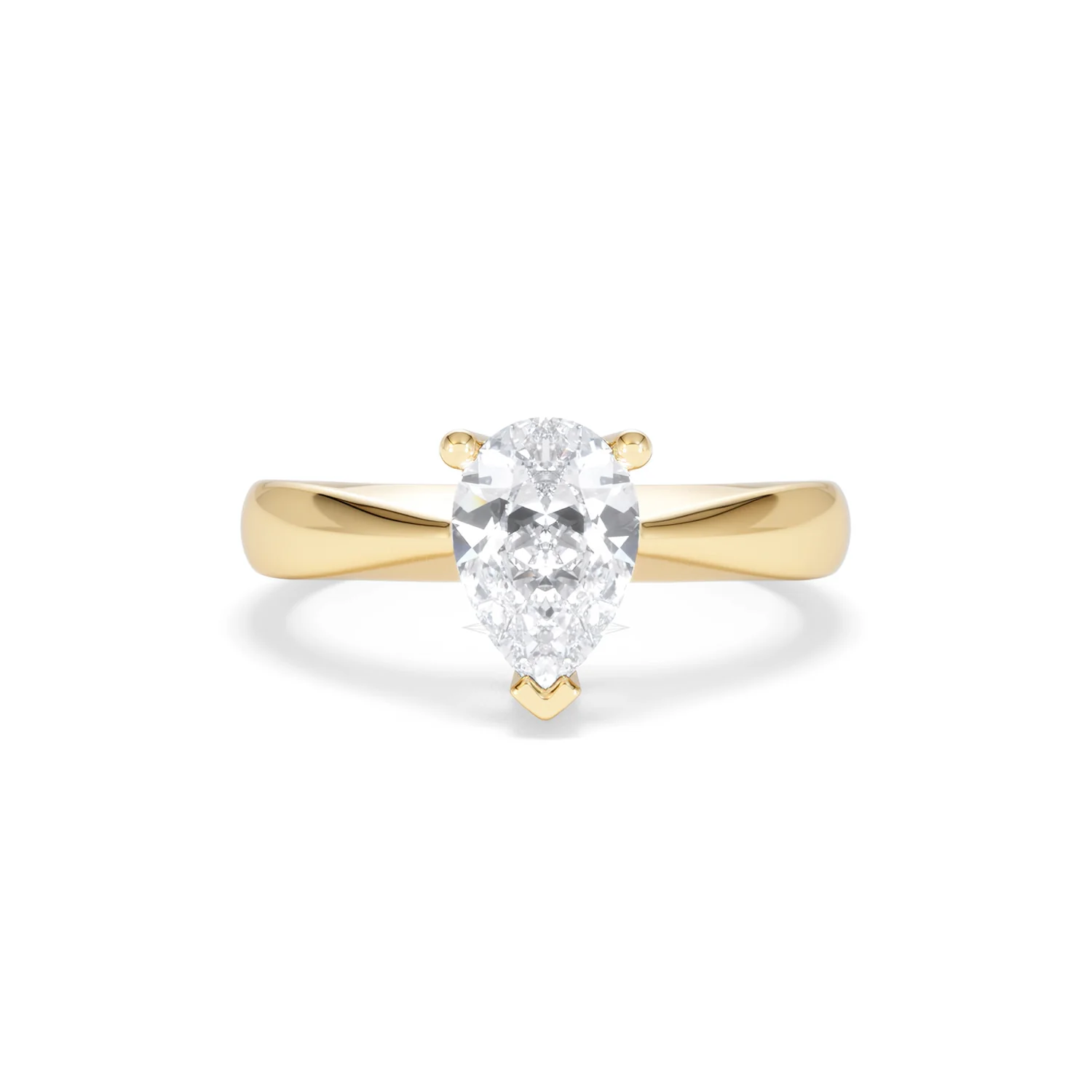 Naomi Pear Cut Lab Diamond Engagement Ring 1.00ct H/SI in 9k Gold - Image 10