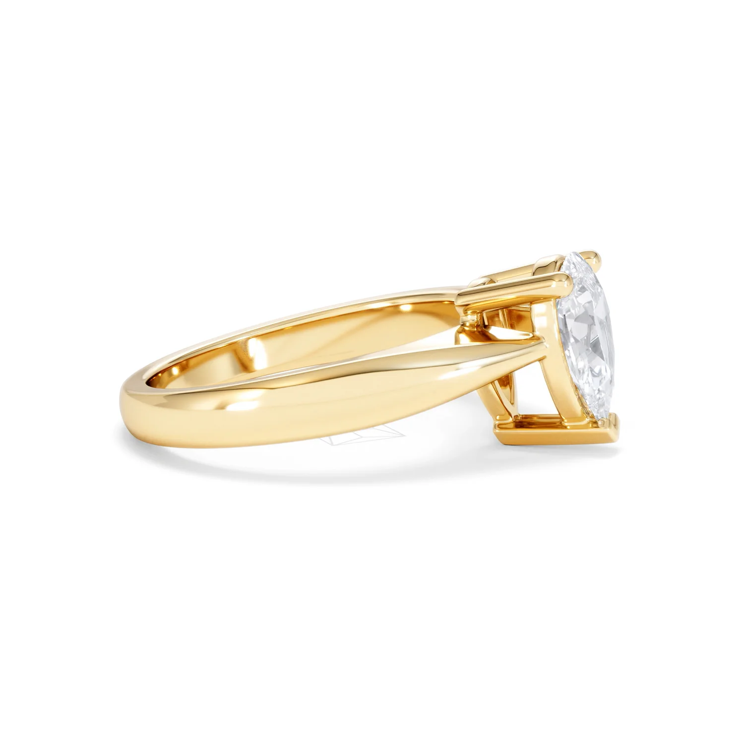 Naomi Pear Cut Lab Diamond Engagement Ring 1.00ct H/SI in 9k Gold - Image 26
