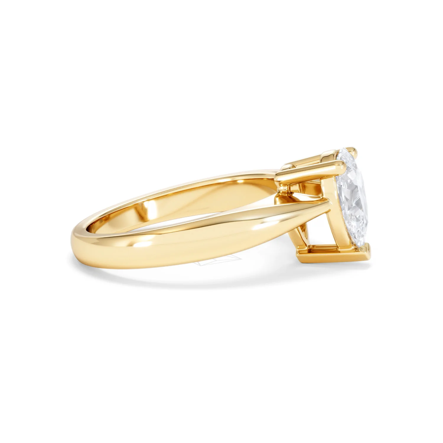 Naomi Pear Cut Lab Diamond Engagement Ring 1.00ct H/SI in 9k Gold - Image 27