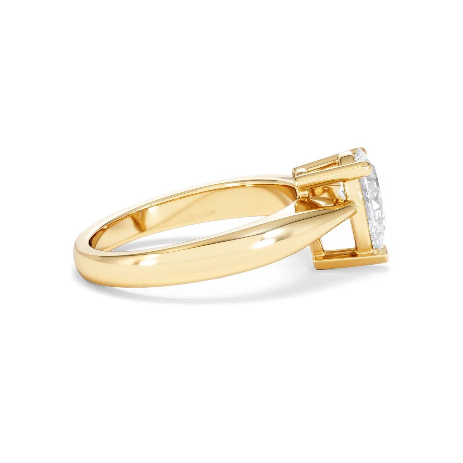 Naomi Pear Cut Lab Diamond Engagement Ring 1.00ct H/SI in 9k Gold - Image 30