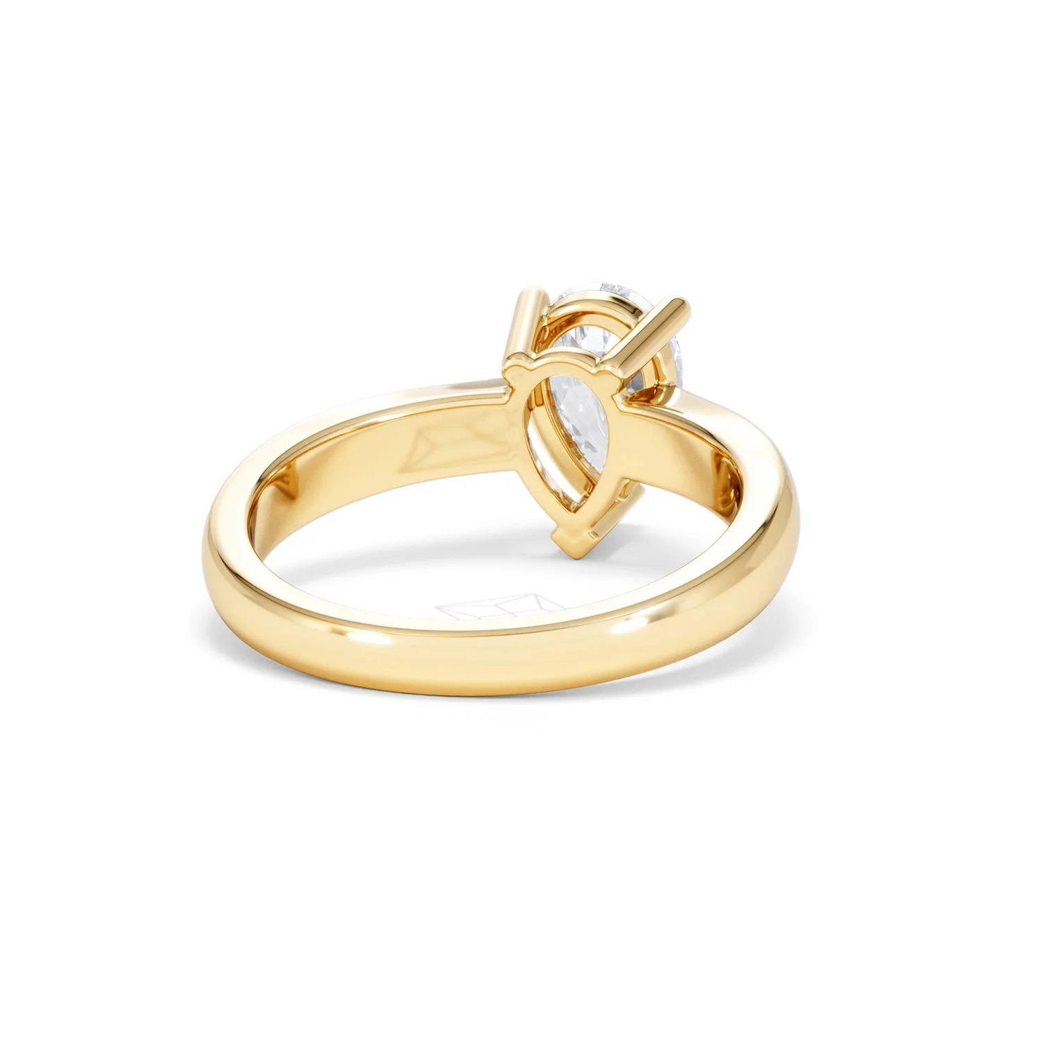 Naomi Pear Cut Lab Diamond Engagement Ring 1.00ct H/SI in 9k Gold - Image 46