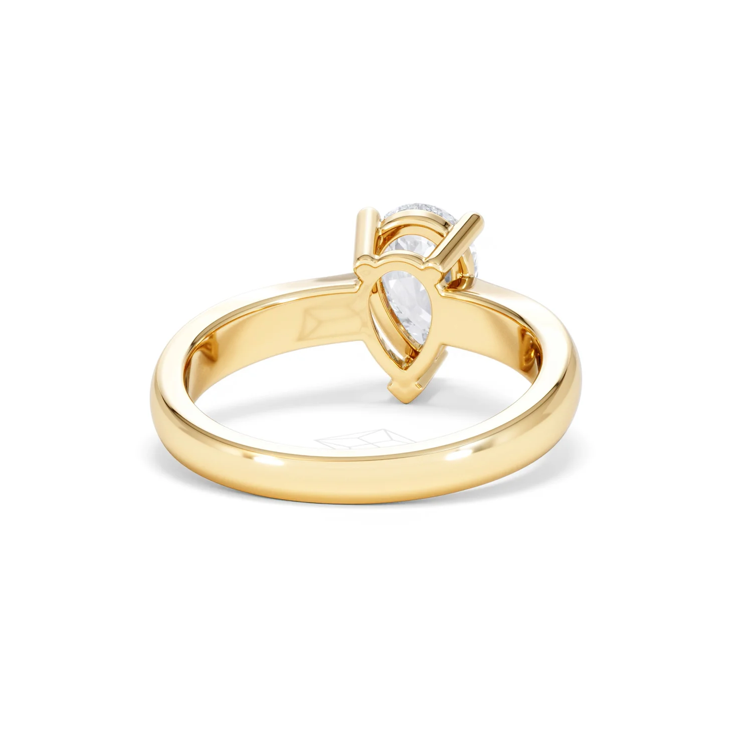 Naomi Pear Cut Lab Diamond Engagement Ring 1.00ct H/SI in 9k Gold - Image 47