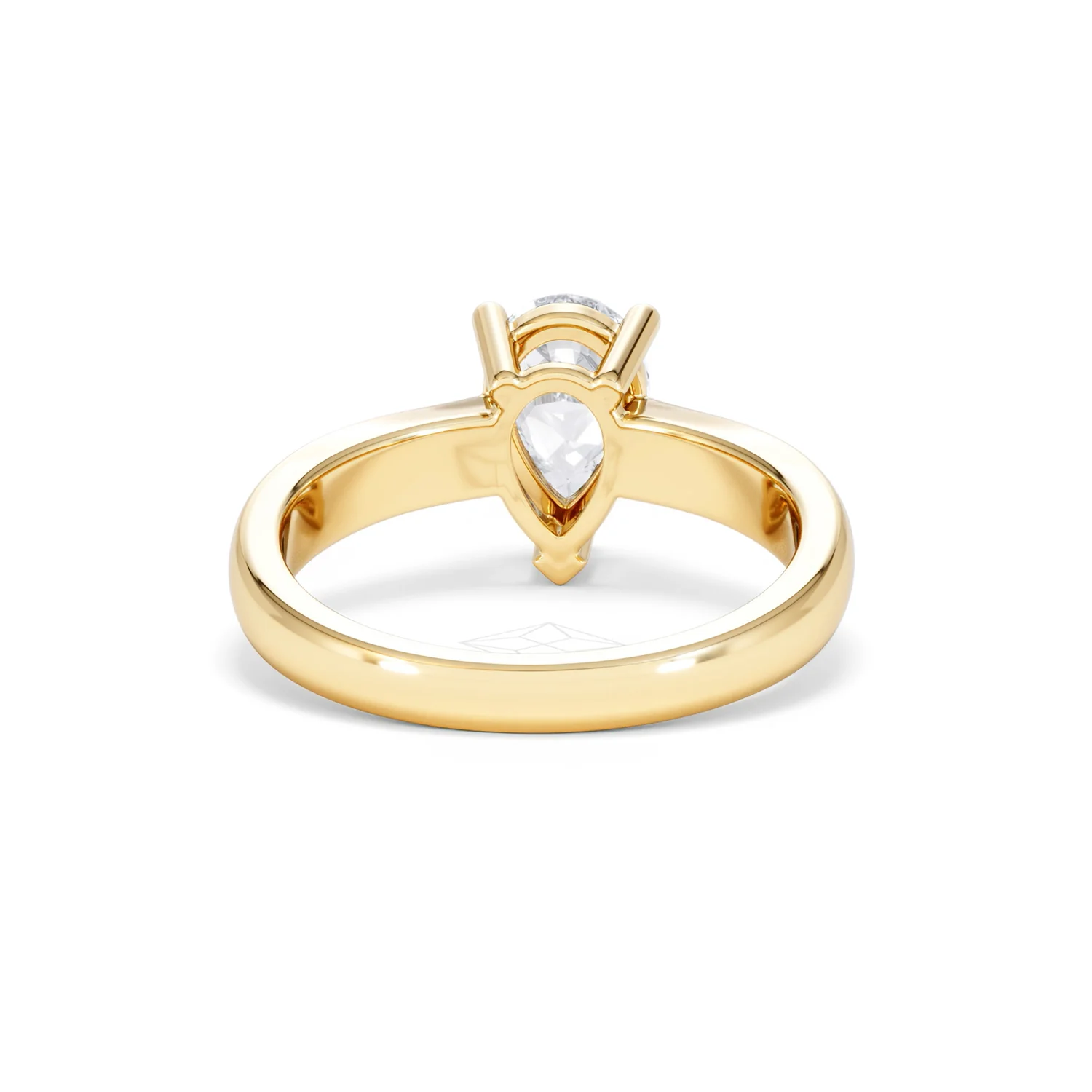 Naomi Pear Cut Lab Diamond Engagement Ring 1.00ct H/SI in 9k Gold - Image 49