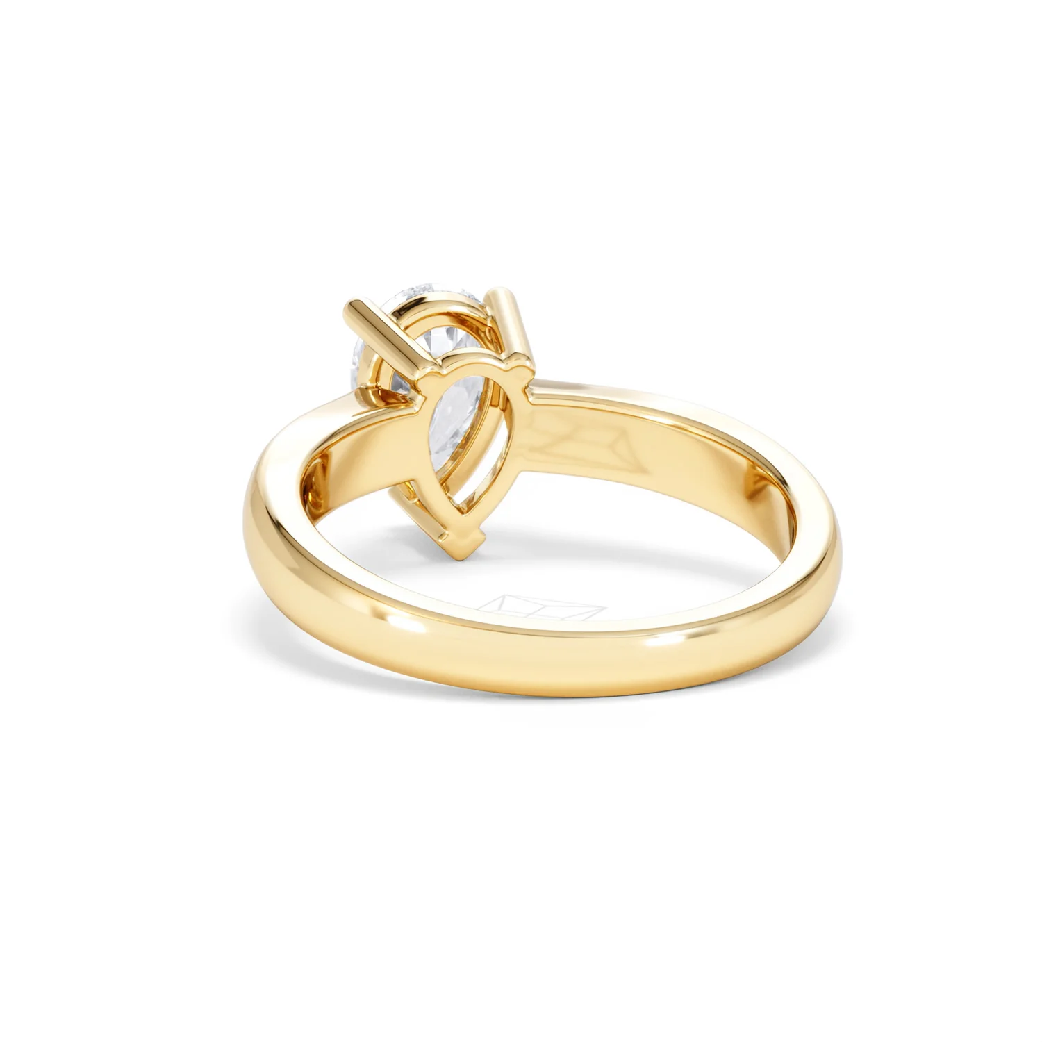 Naomi Pear Cut Lab Diamond Engagement Ring 1.00ct H/SI in 9k Gold - Image 54