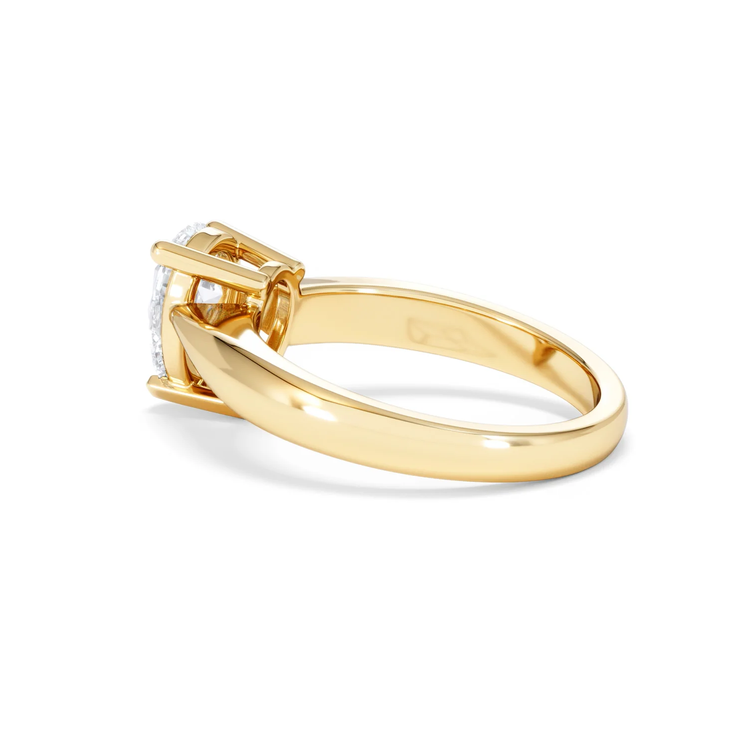 Naomi Pear Cut Lab Diamond Engagement Ring 1.00ct H/SI in 9k Gold - Image 64
