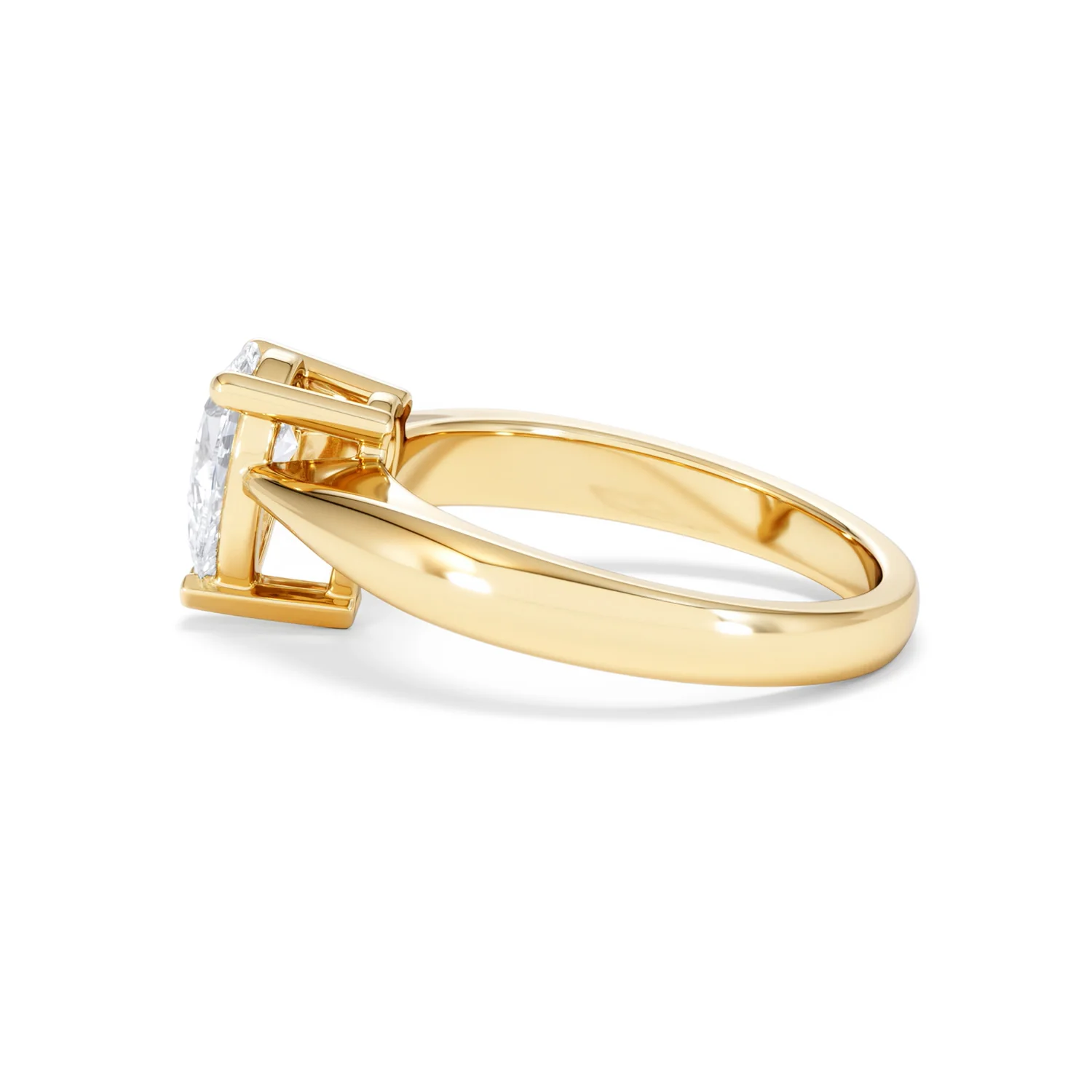 Naomi Pear Cut Lab Diamond Engagement Ring 1.00ct H/SI in 9k Gold - Image 68