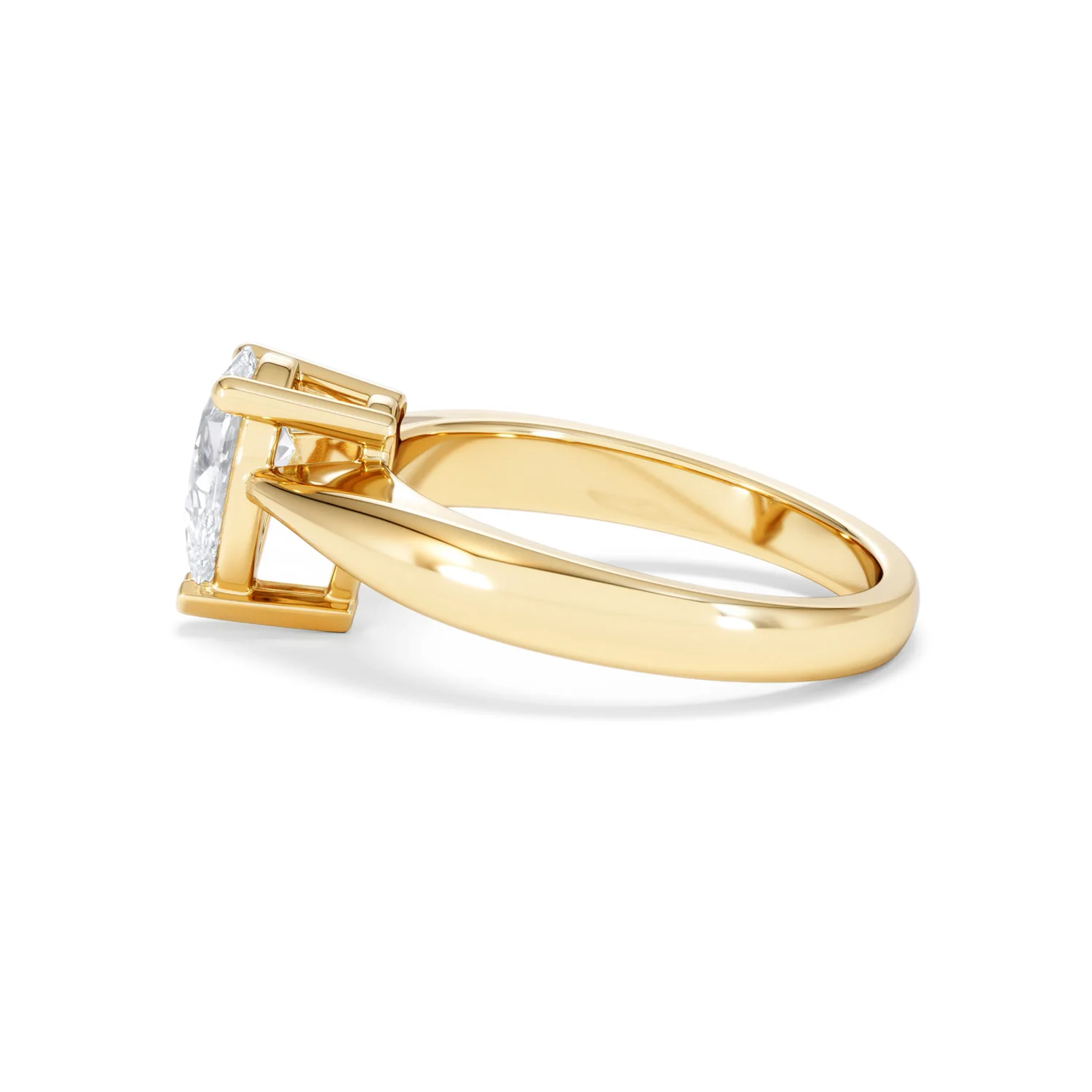 Naomi Pear Cut Lab Diamond Engagement Ring 1.00ct H/SI in 9k Gold - Image 69