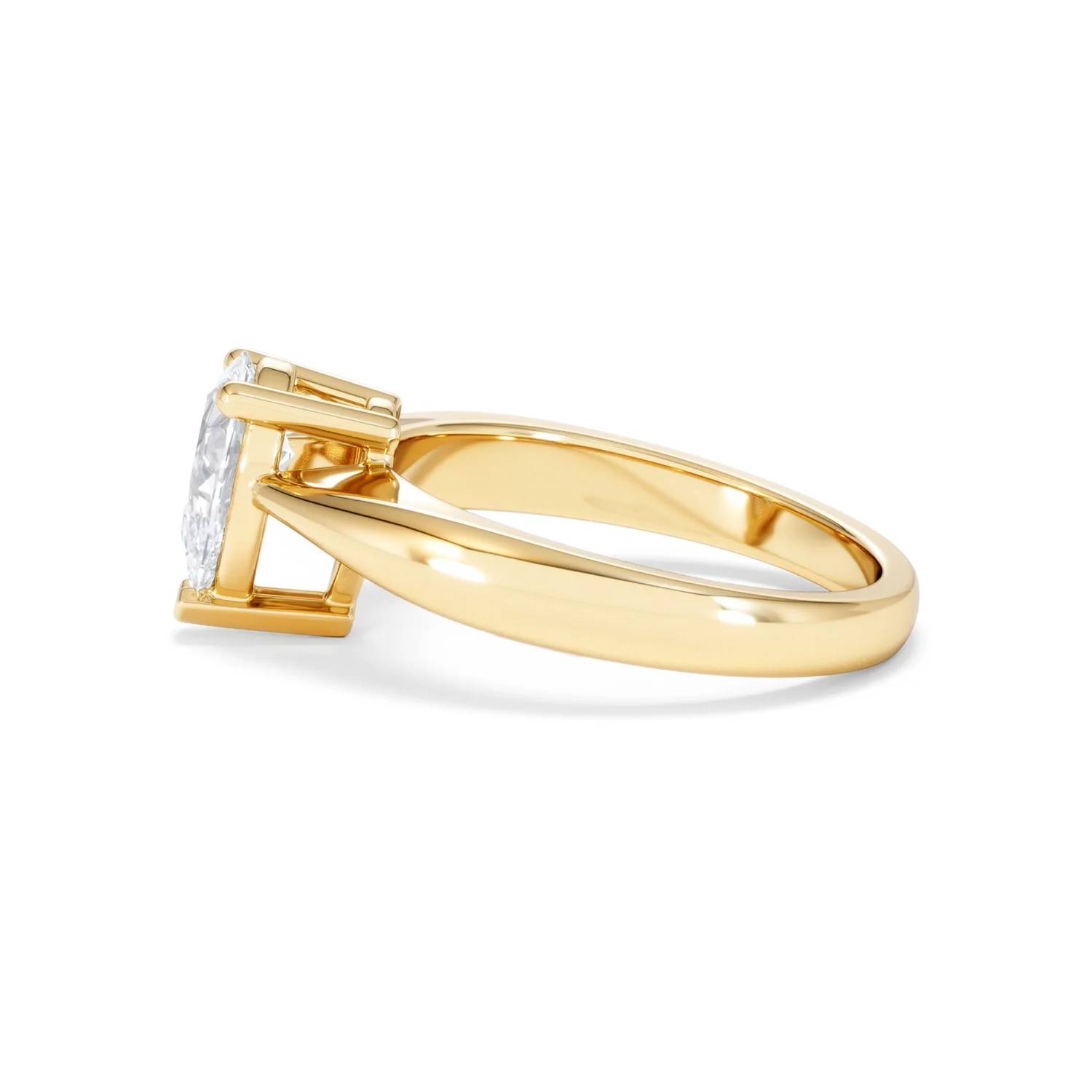 Naomi Pear Cut Lab Diamond Engagement Ring 1.00ct H/SI in 9k Gold - Image 70